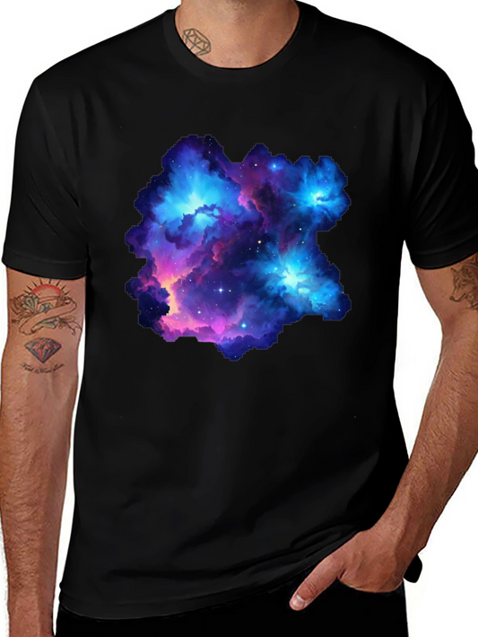 Nebula Galaxy Graphic Print Mens T-Shirt
