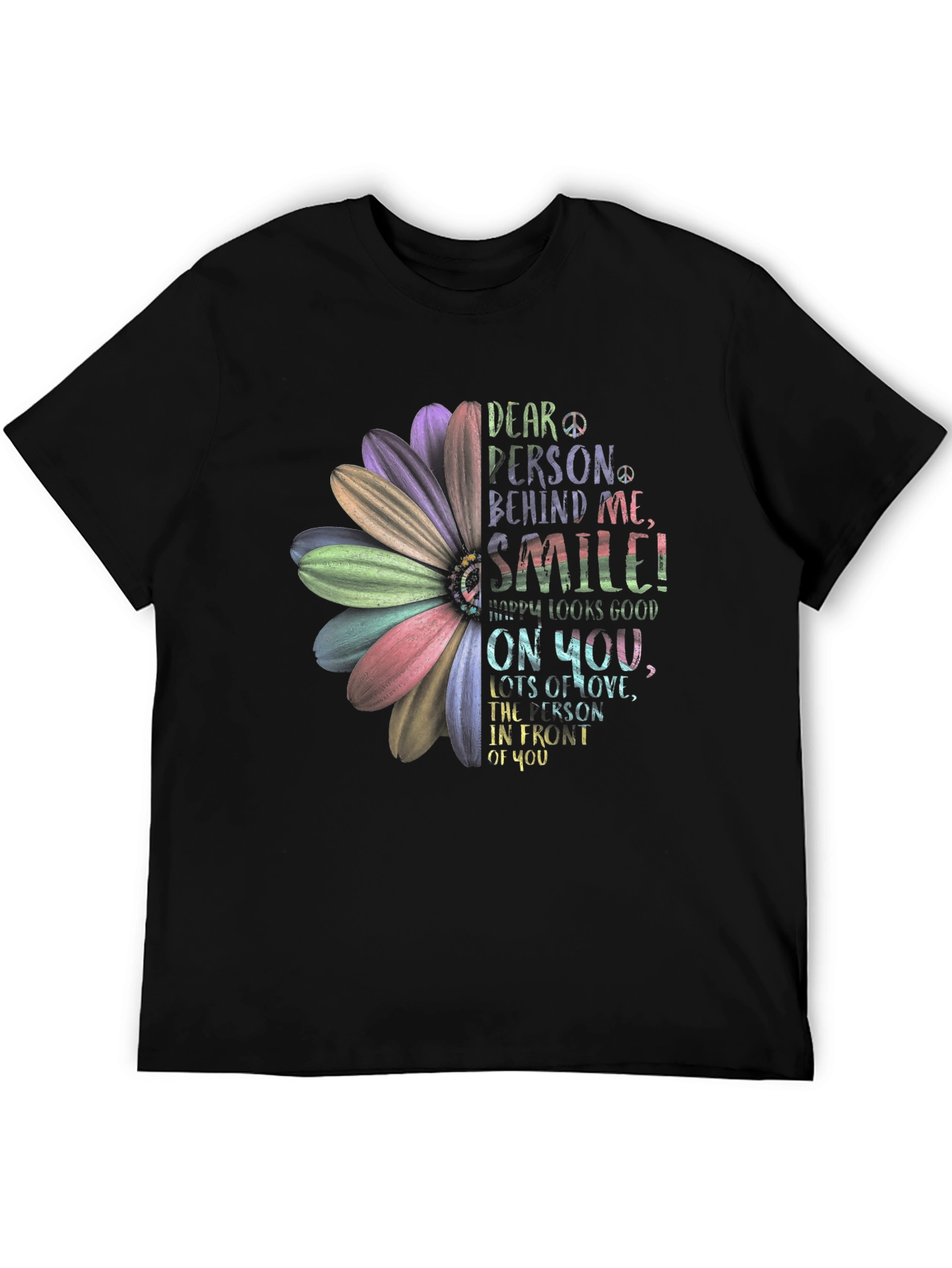 Smile Graphic Tee - Inspiring Positive Message