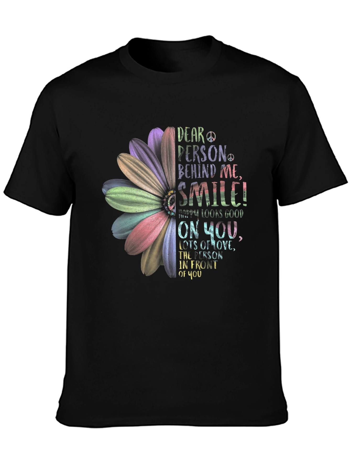Smile Graphic Tee - Inspiring Positive Message