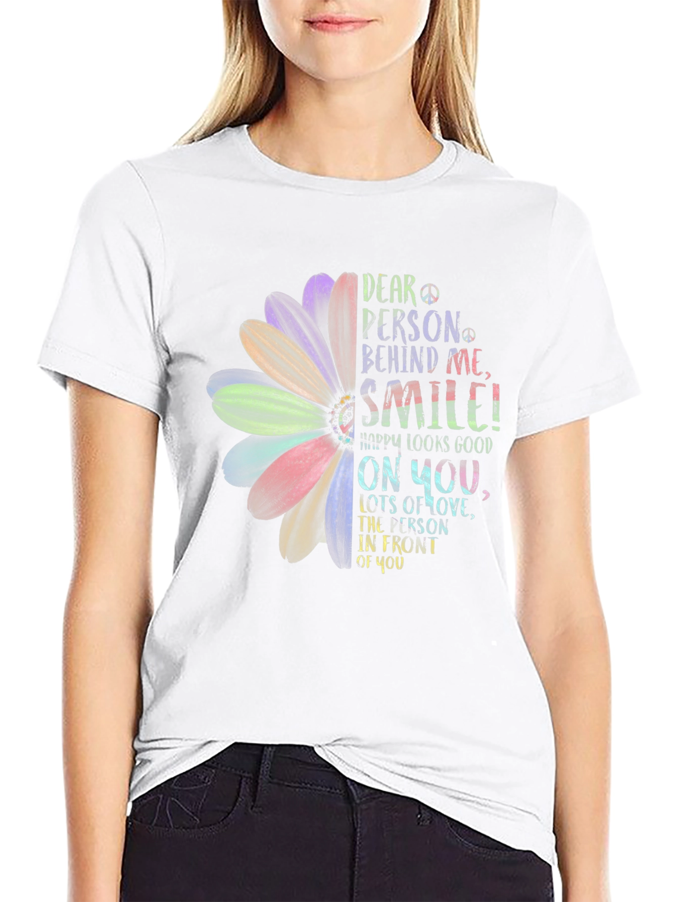 Smile Graphic Tee - Inspiring Positive Message