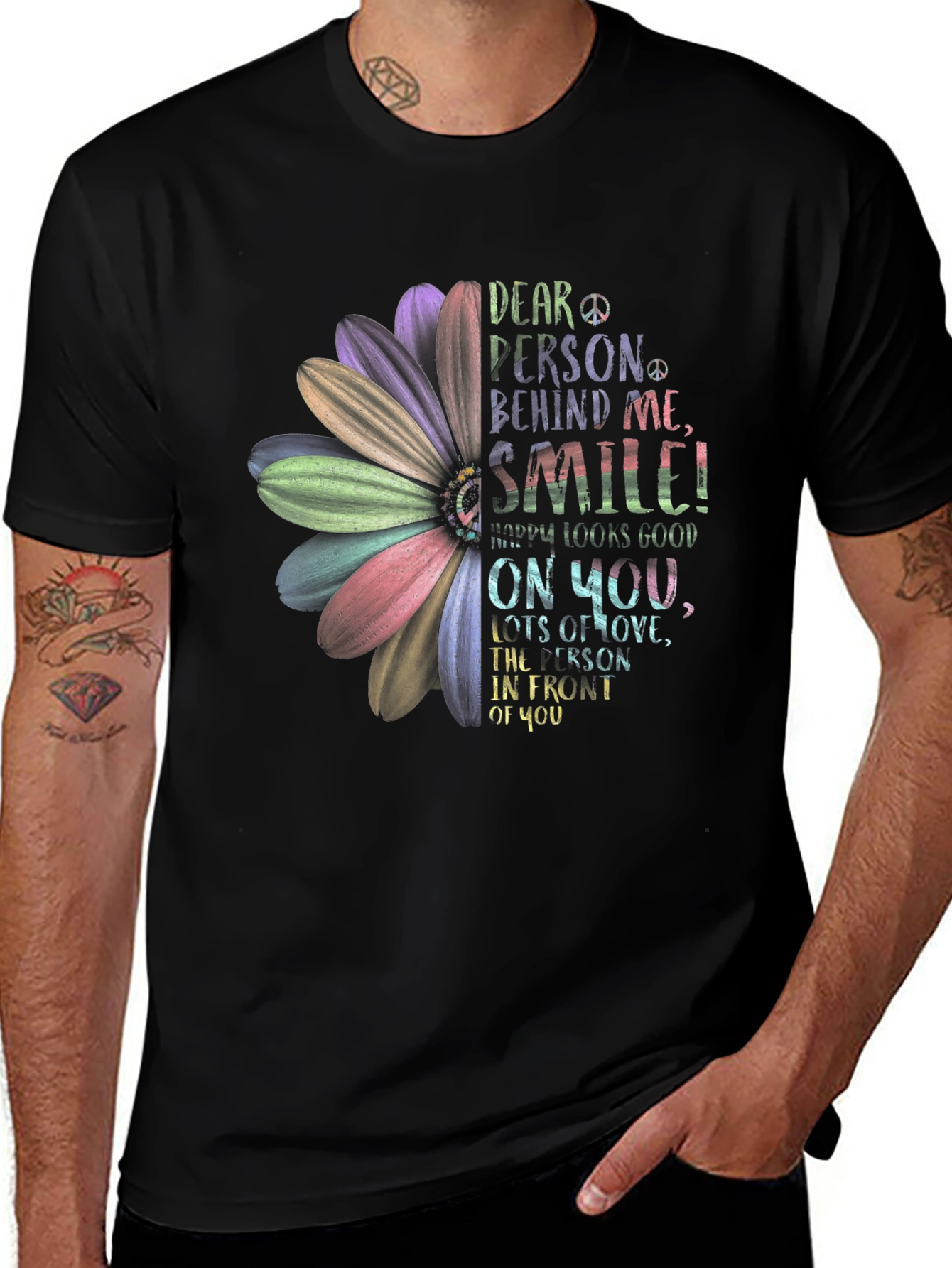 Smile Graphic Tee - Inspiring Positive Message
