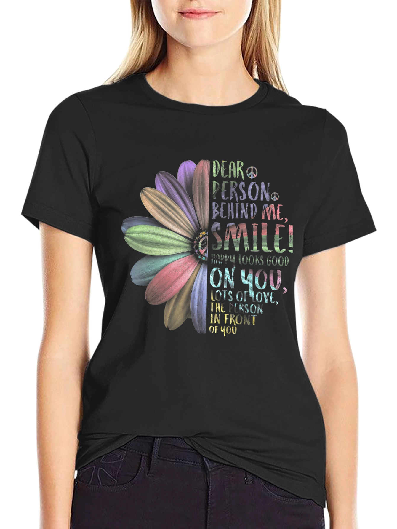 Smile Graphic Tee - Inspiring Positive Message