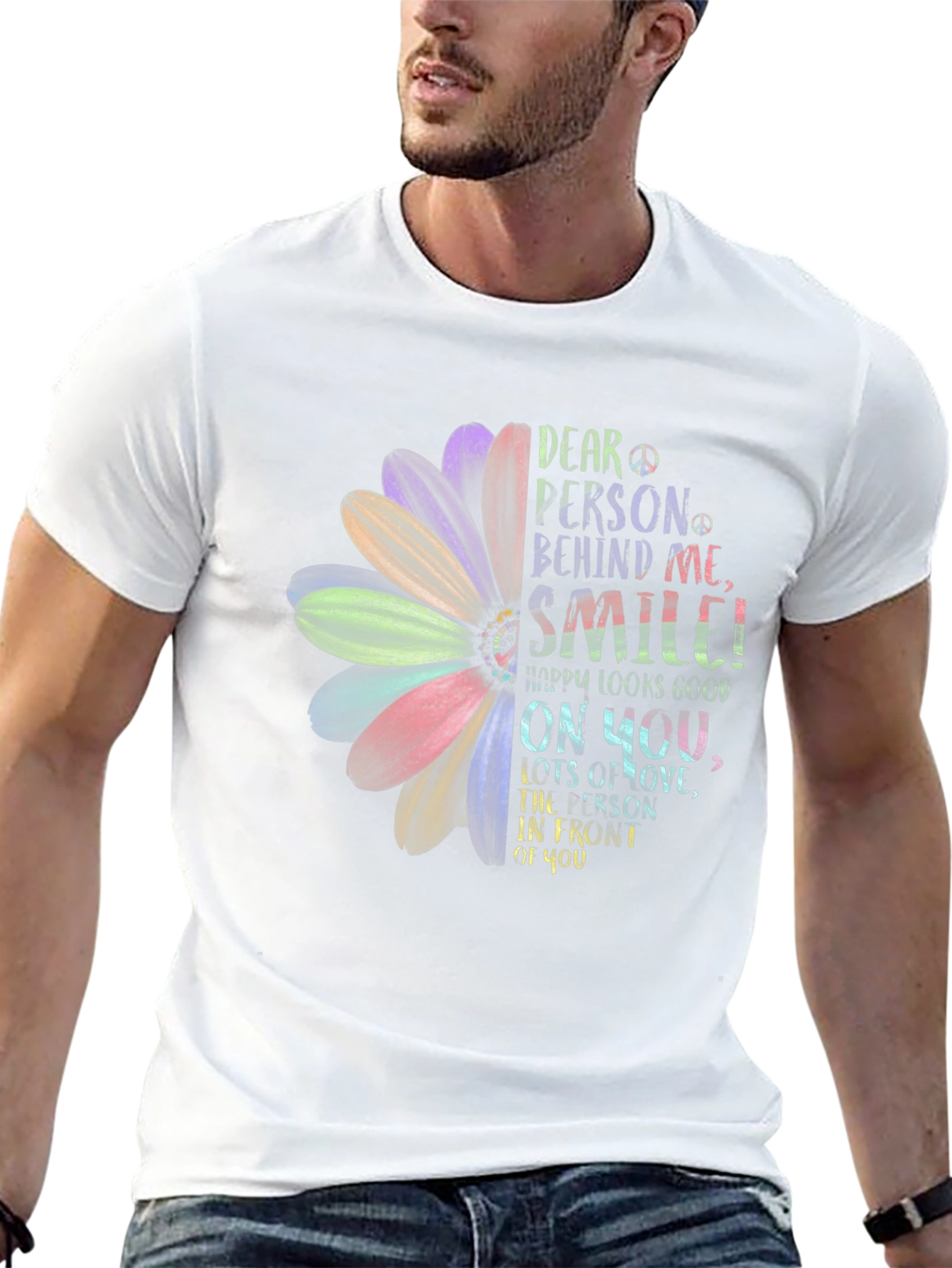 Smile Graphic Tee - Inspiring Positive Message