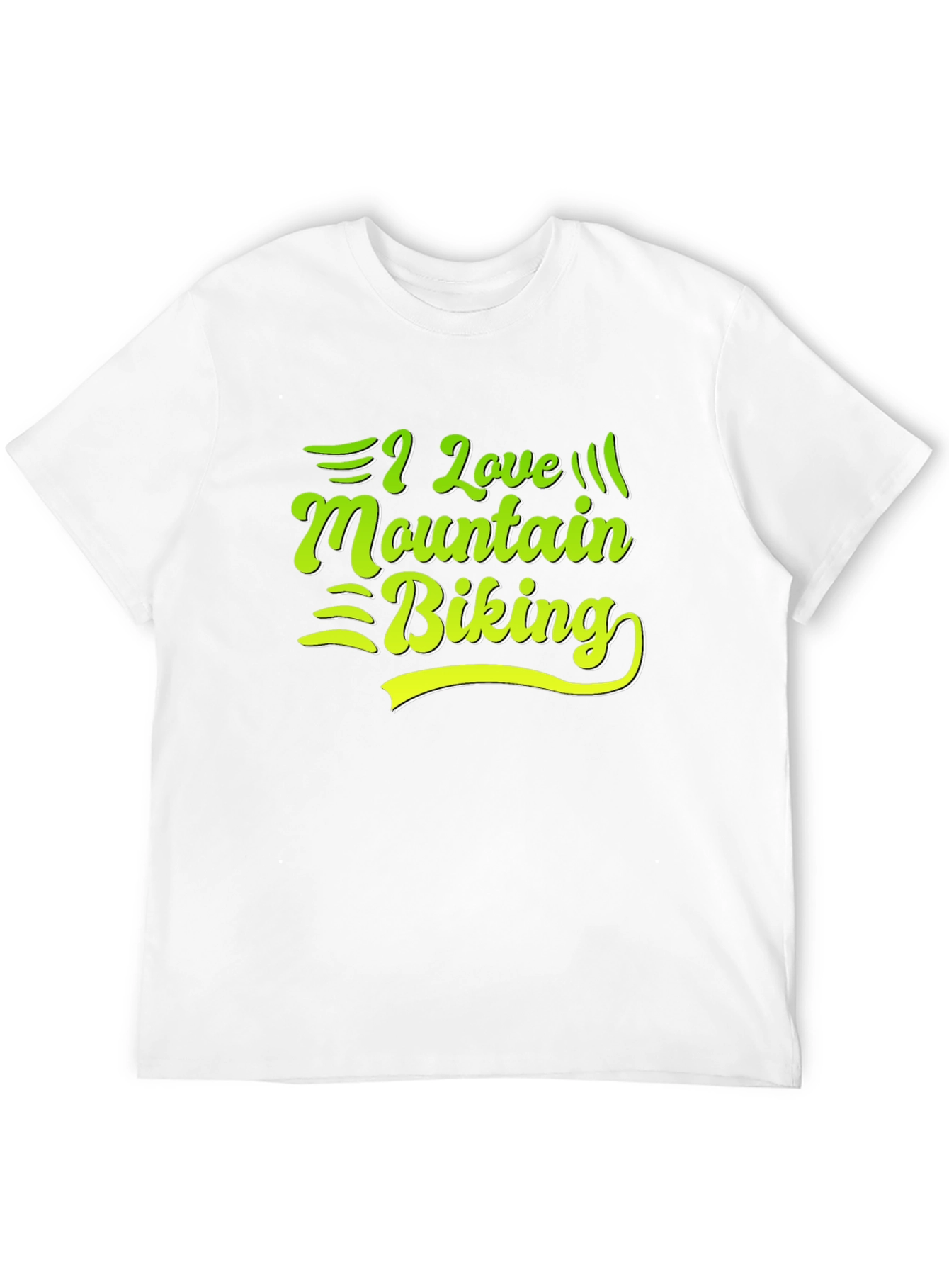 I Love Mountain Biking Graphic Tee - Black