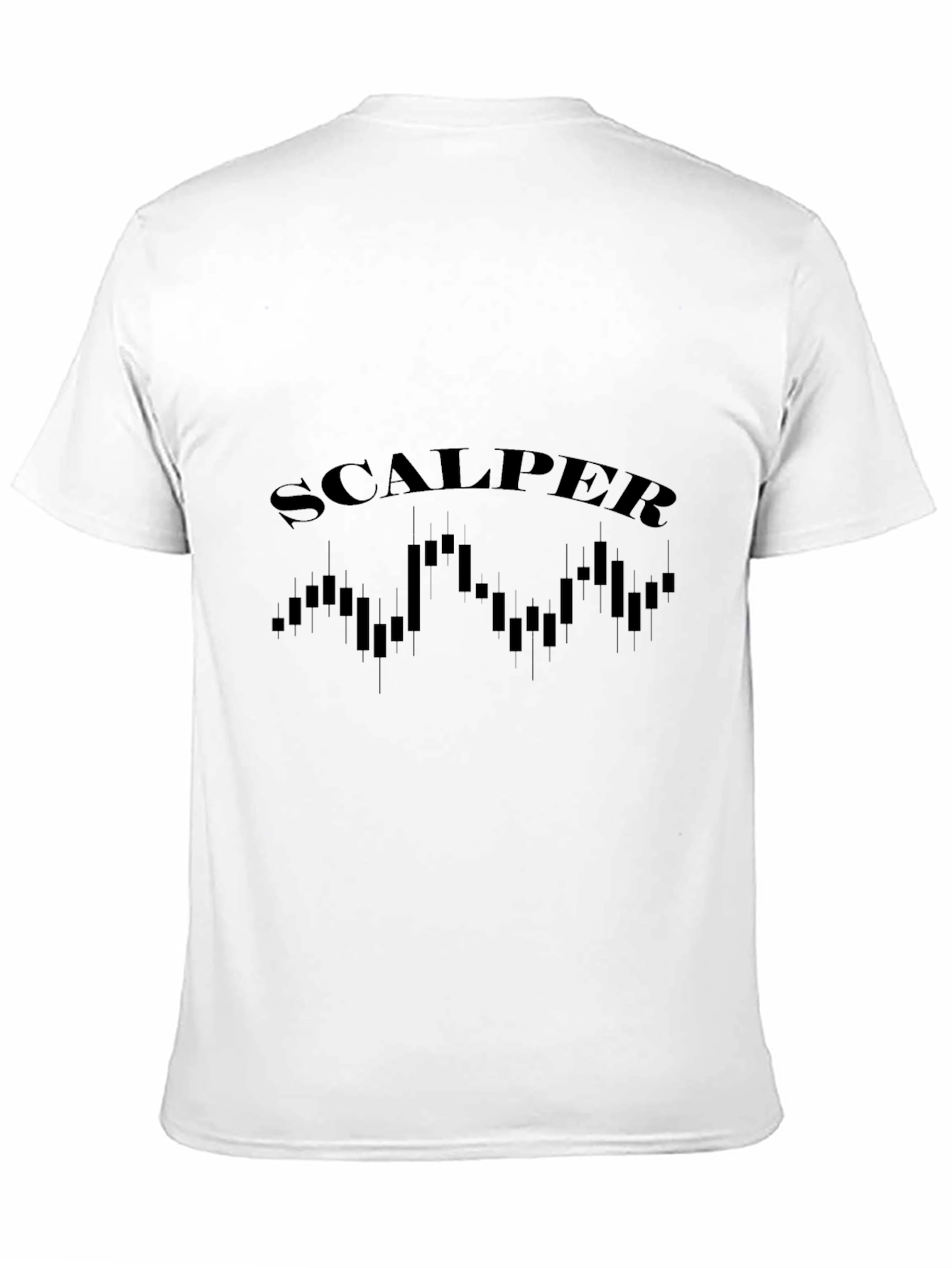 Scalper Trader T-Shirt: Stock Market Candlestick Design