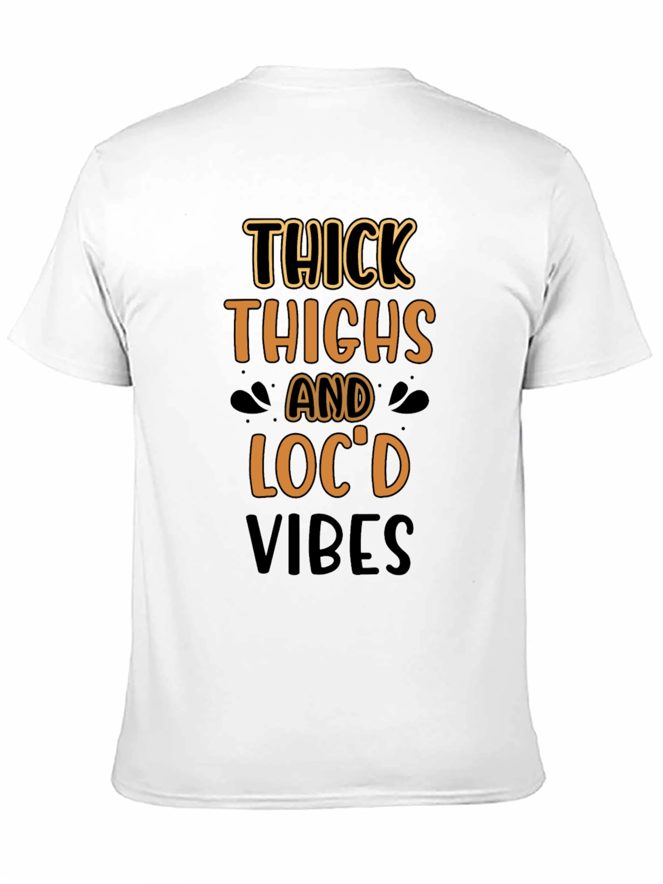 Thick Thighs Locd Vibes Black T-Shirt