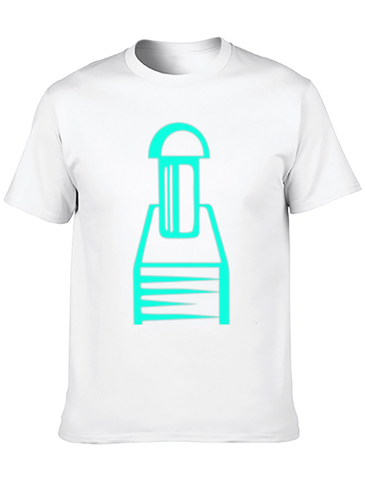 Modern Graphic Tee - Unique Design Black Shirt