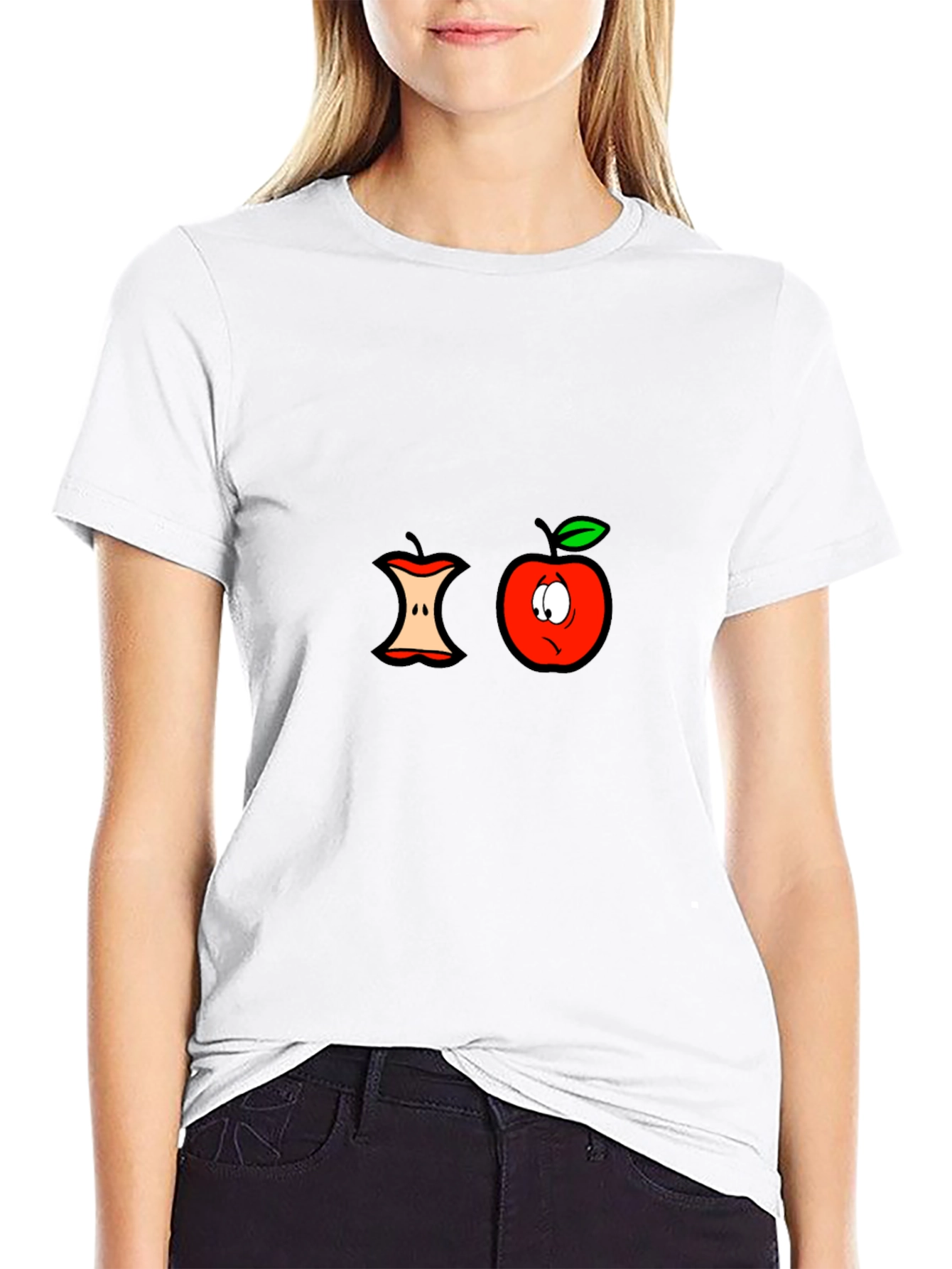 Funny Apple Core Graphic Tee
