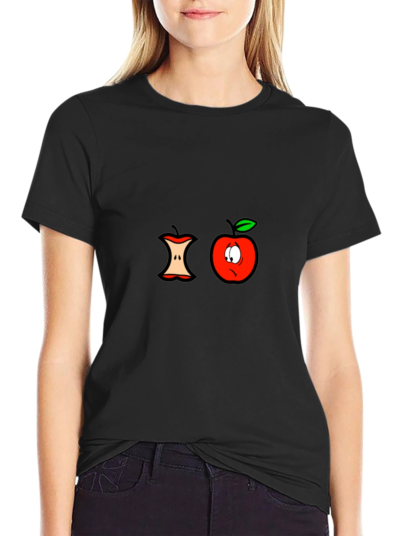 Funny Apple Core Graphic Tee
