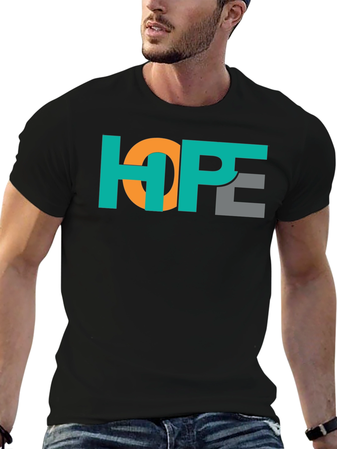 HOPE Graphic Print Black T-Shirt