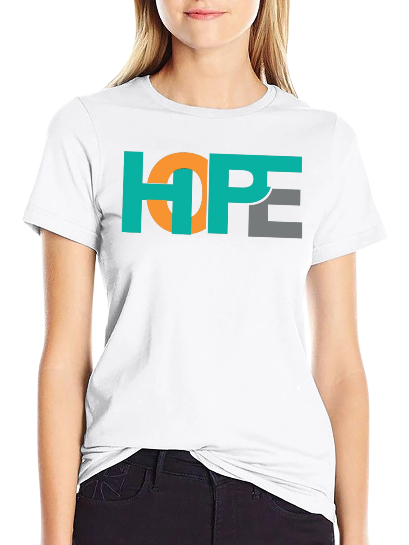 HOPE Graphic Print Black T-Shirt