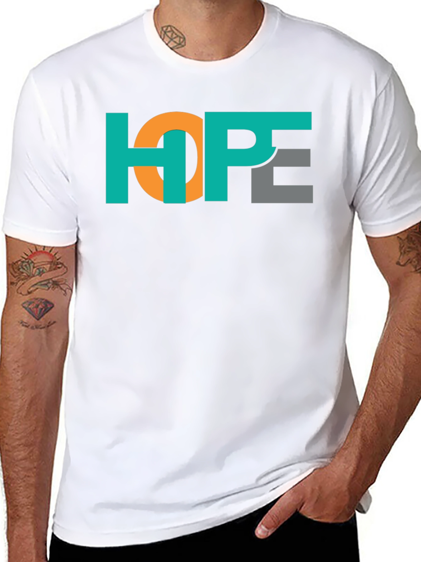 HOPE Graphic Print Black T-Shirt