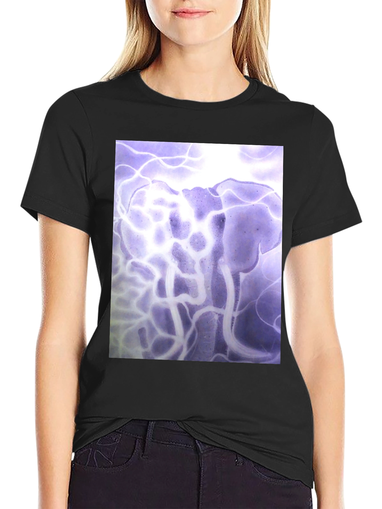 Abstract Elephant Graphic Tee