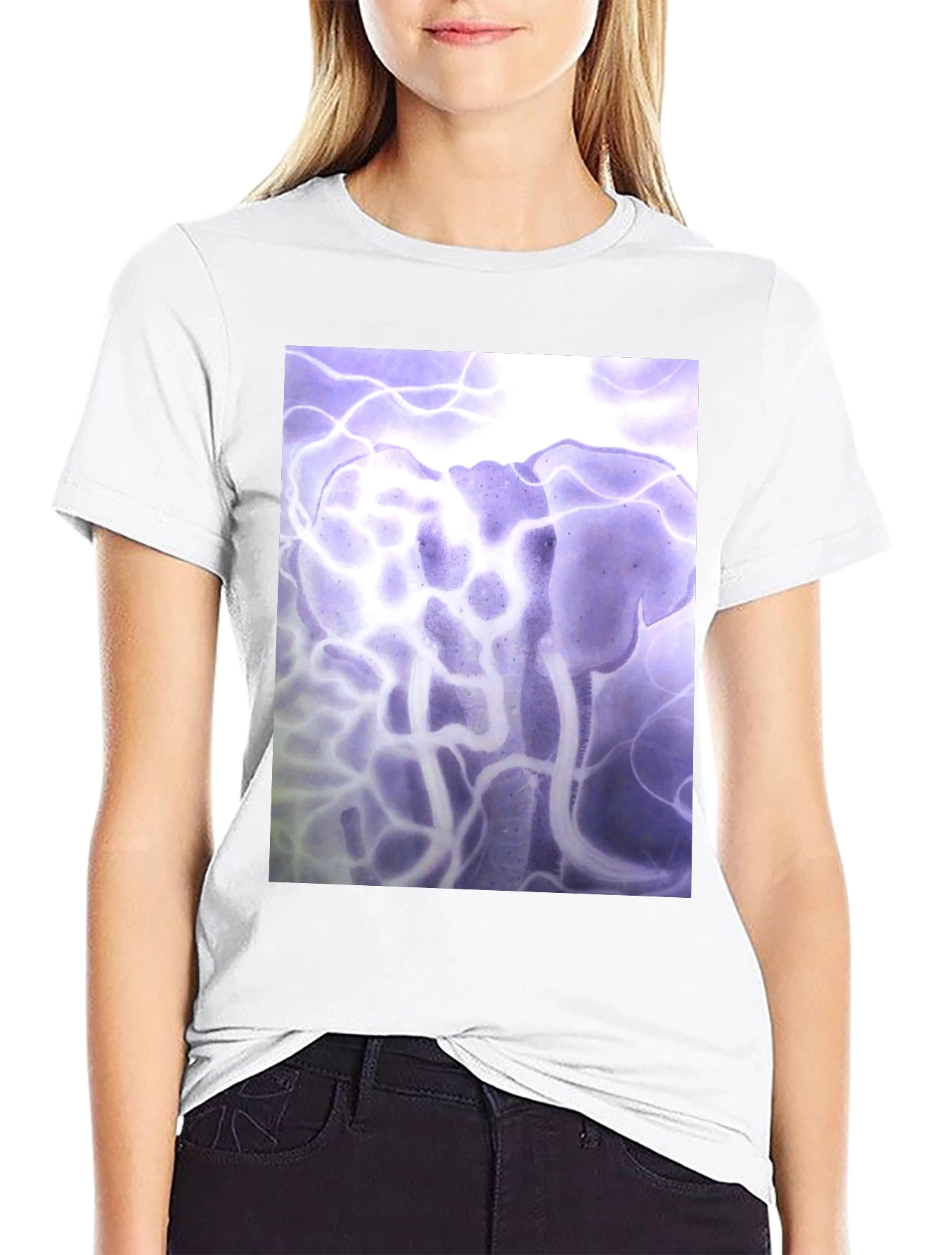 Abstract Elephant Graphic Tee