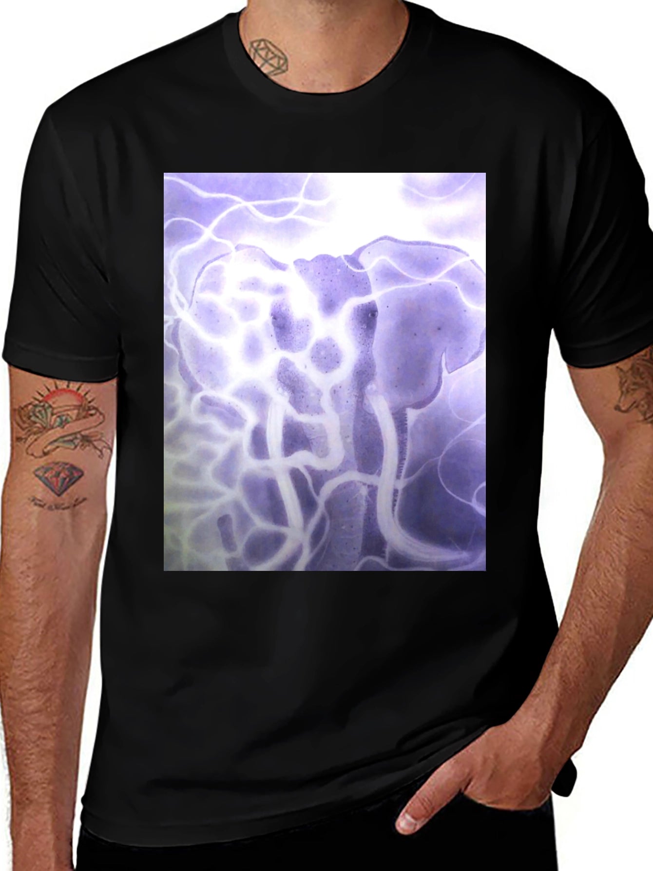 Abstract Elephant Graphic Tee