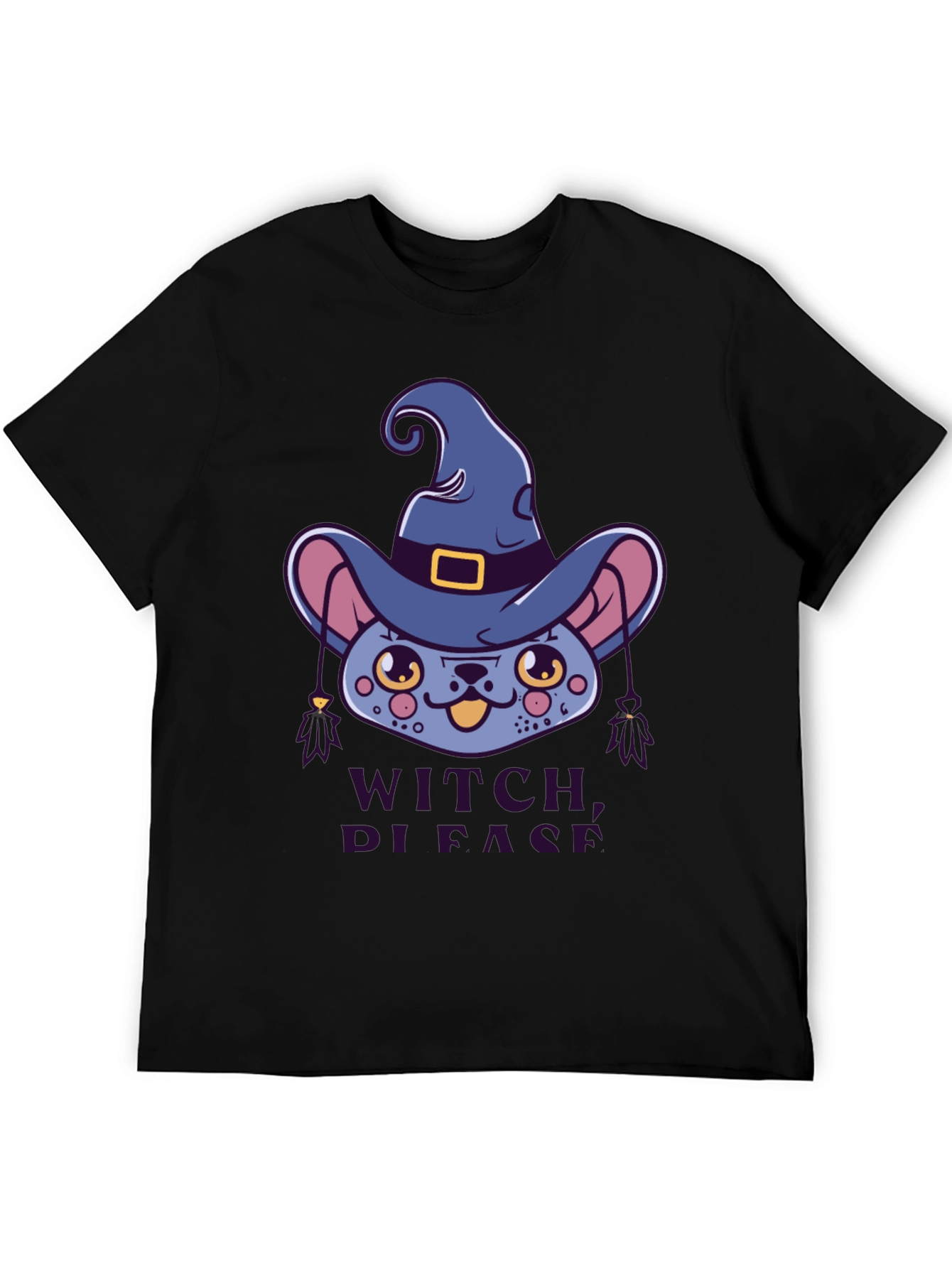 Witch Please Cat Graphic Tee - Halloween Shirt