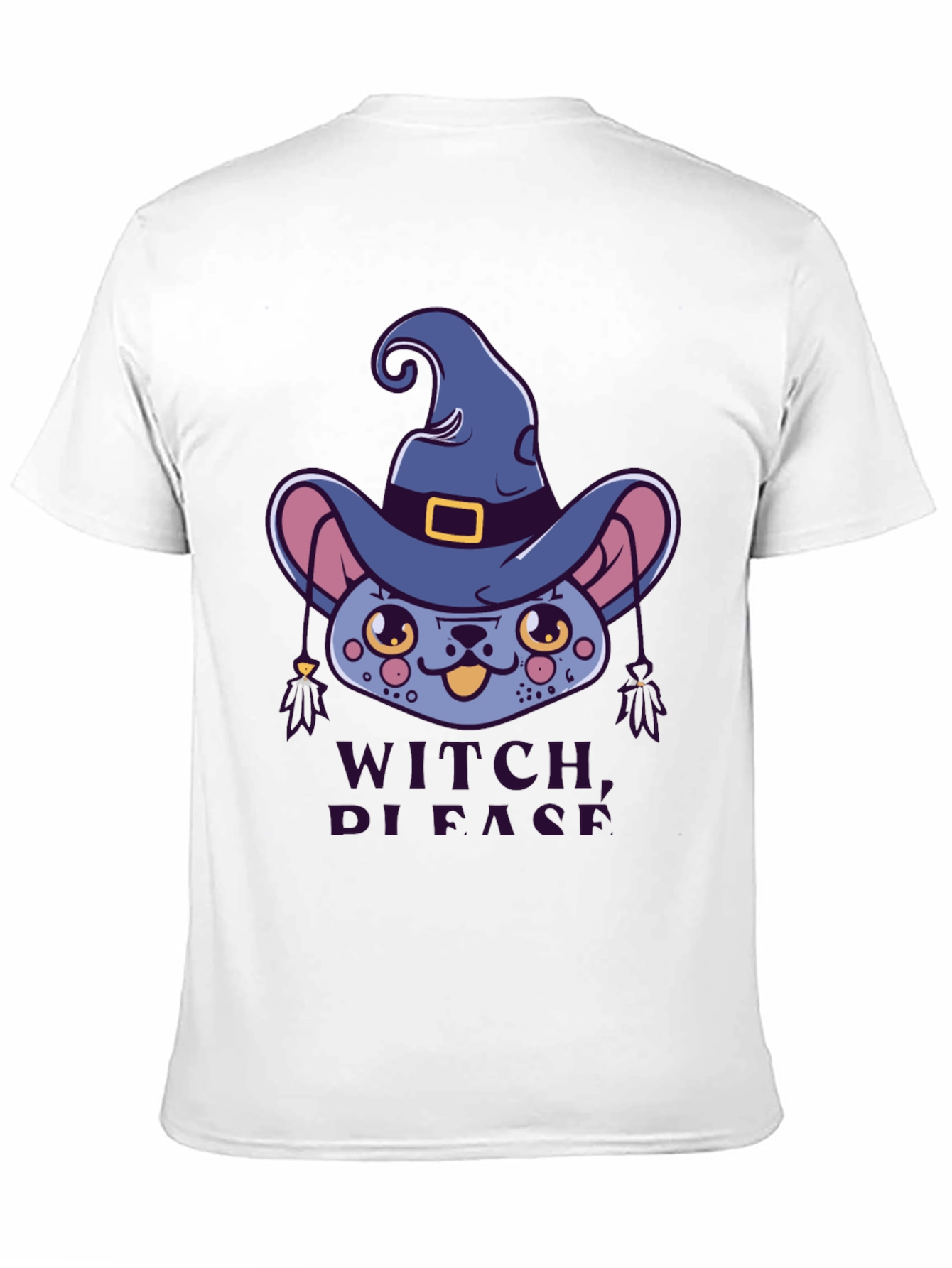 Witch Please Cat Graphic Tee - Halloween Shirt