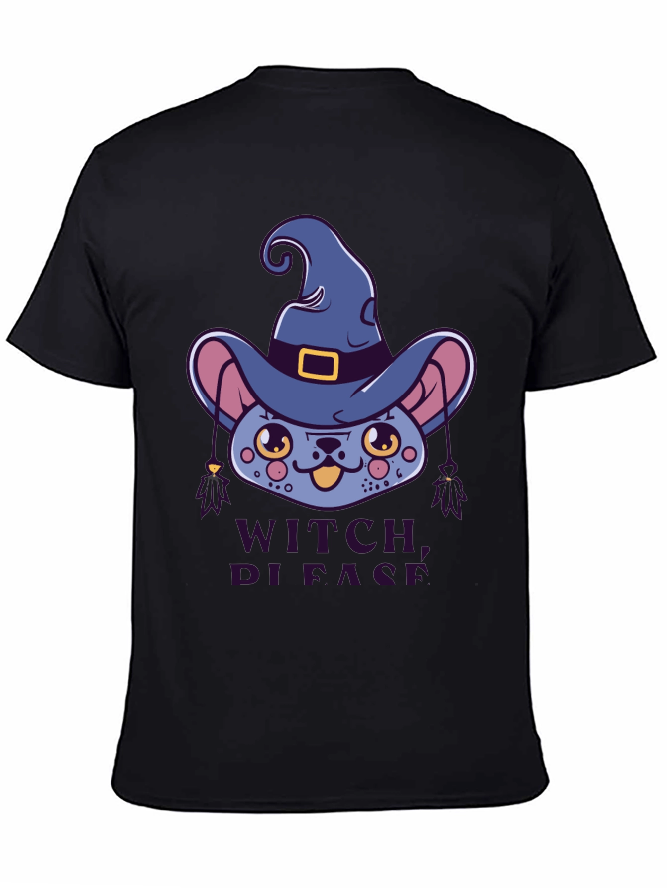 Witch Please Cat Graphic Tee - Halloween Shirt