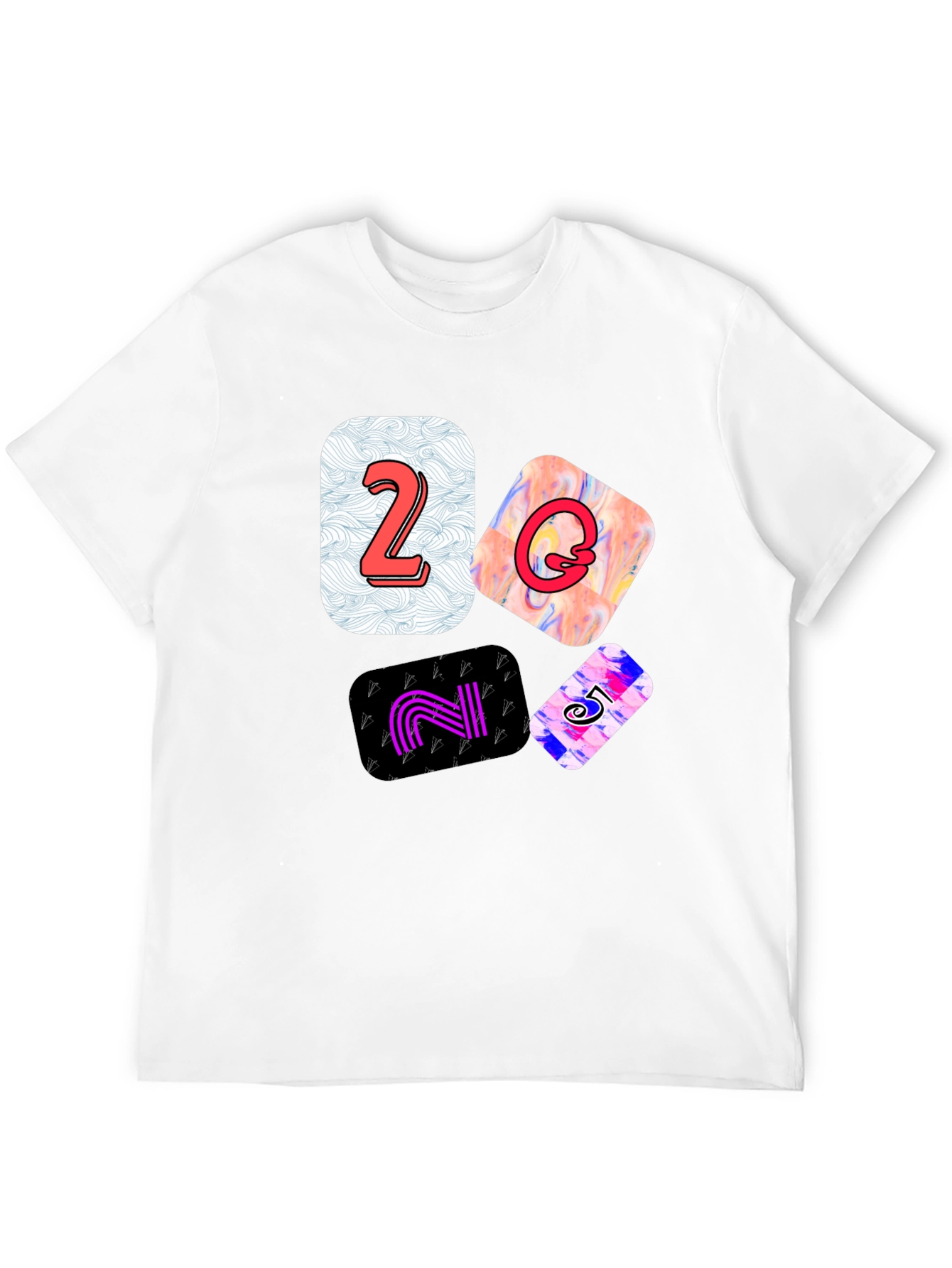 Funky Numbers Graphic Tee - Cool & Stylish