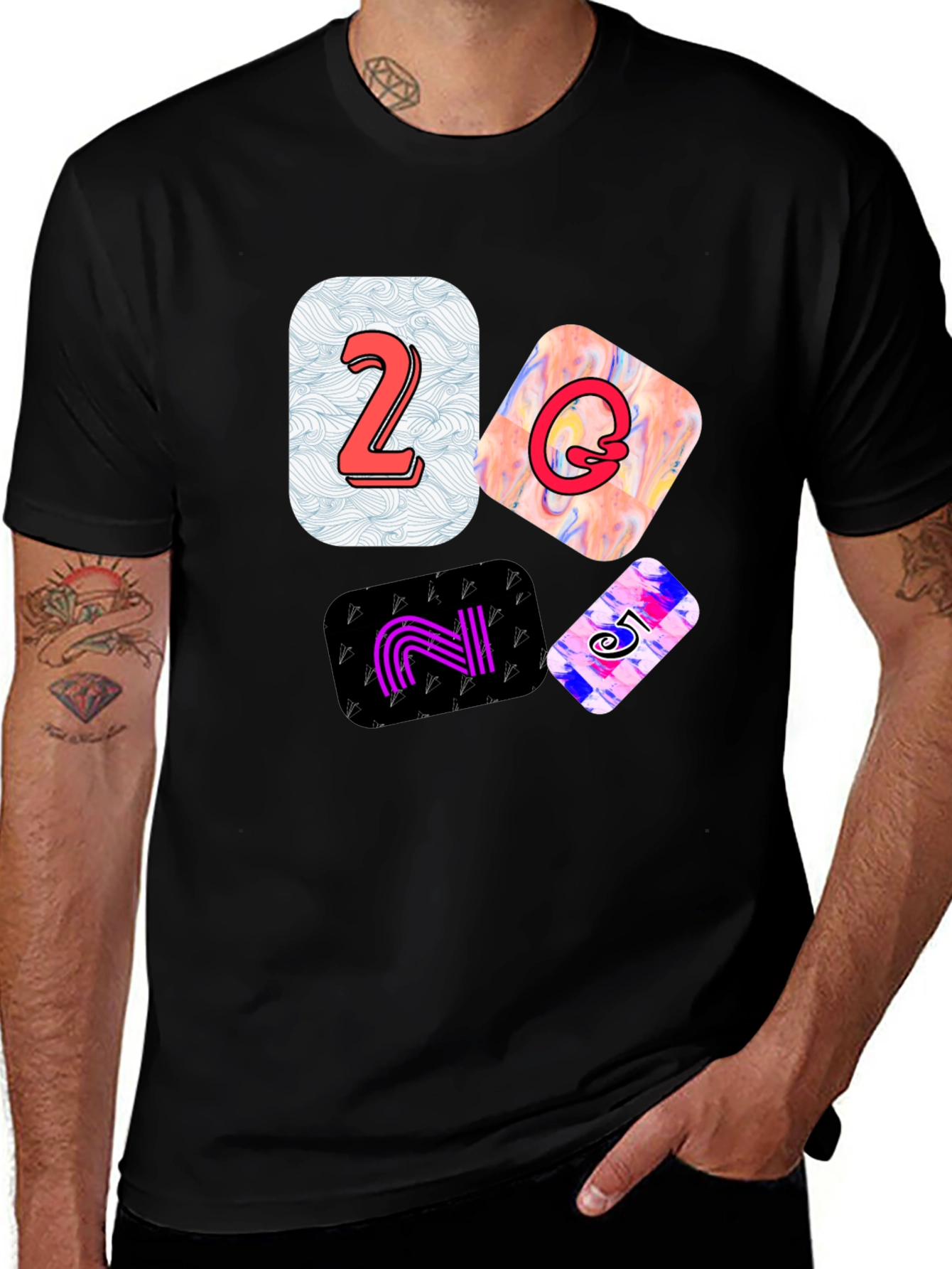 Funky Numbers Graphic Tee - Cool & Stylish