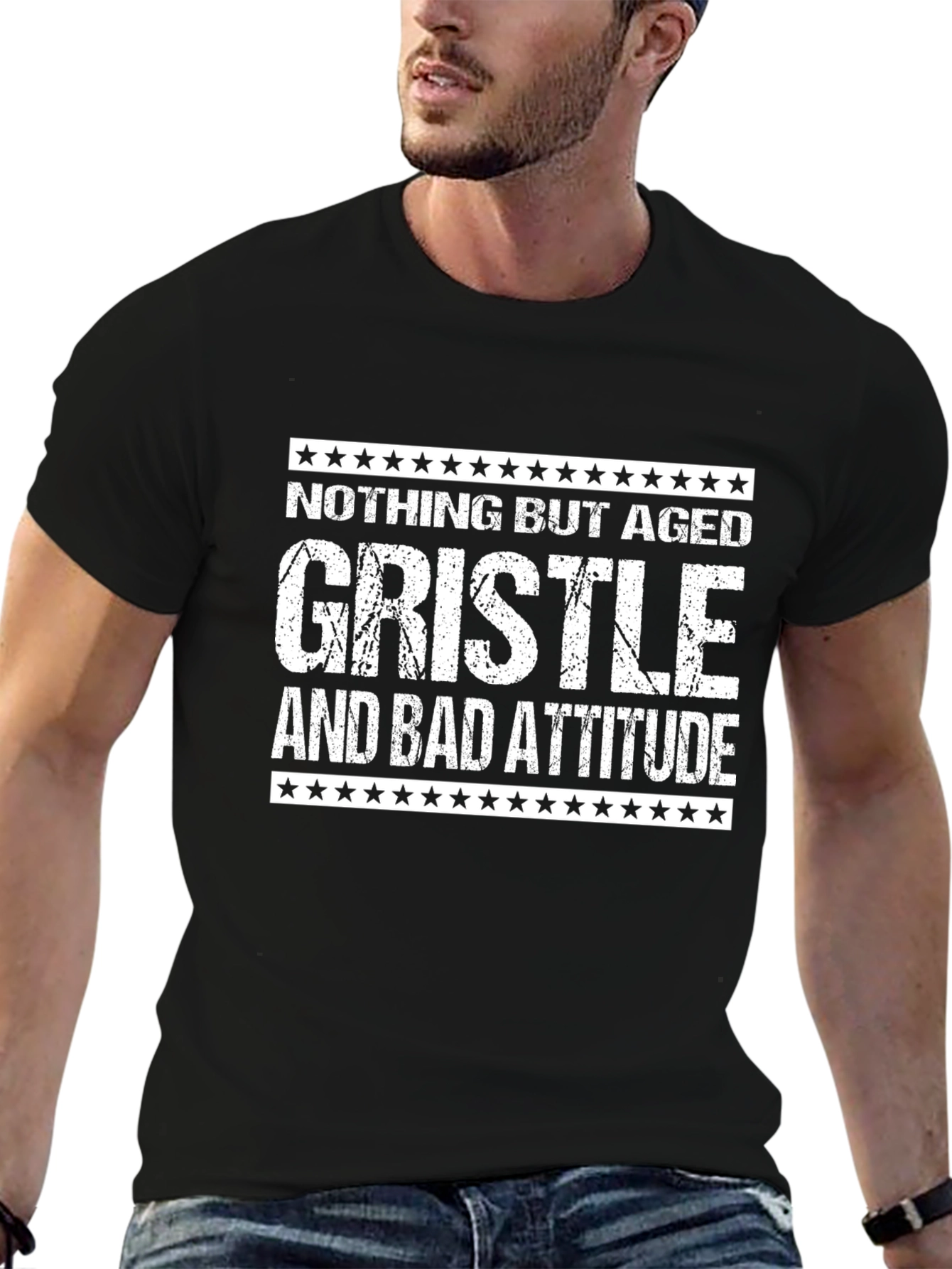 Aged Gristle & Bad Attitude Graphic Tee