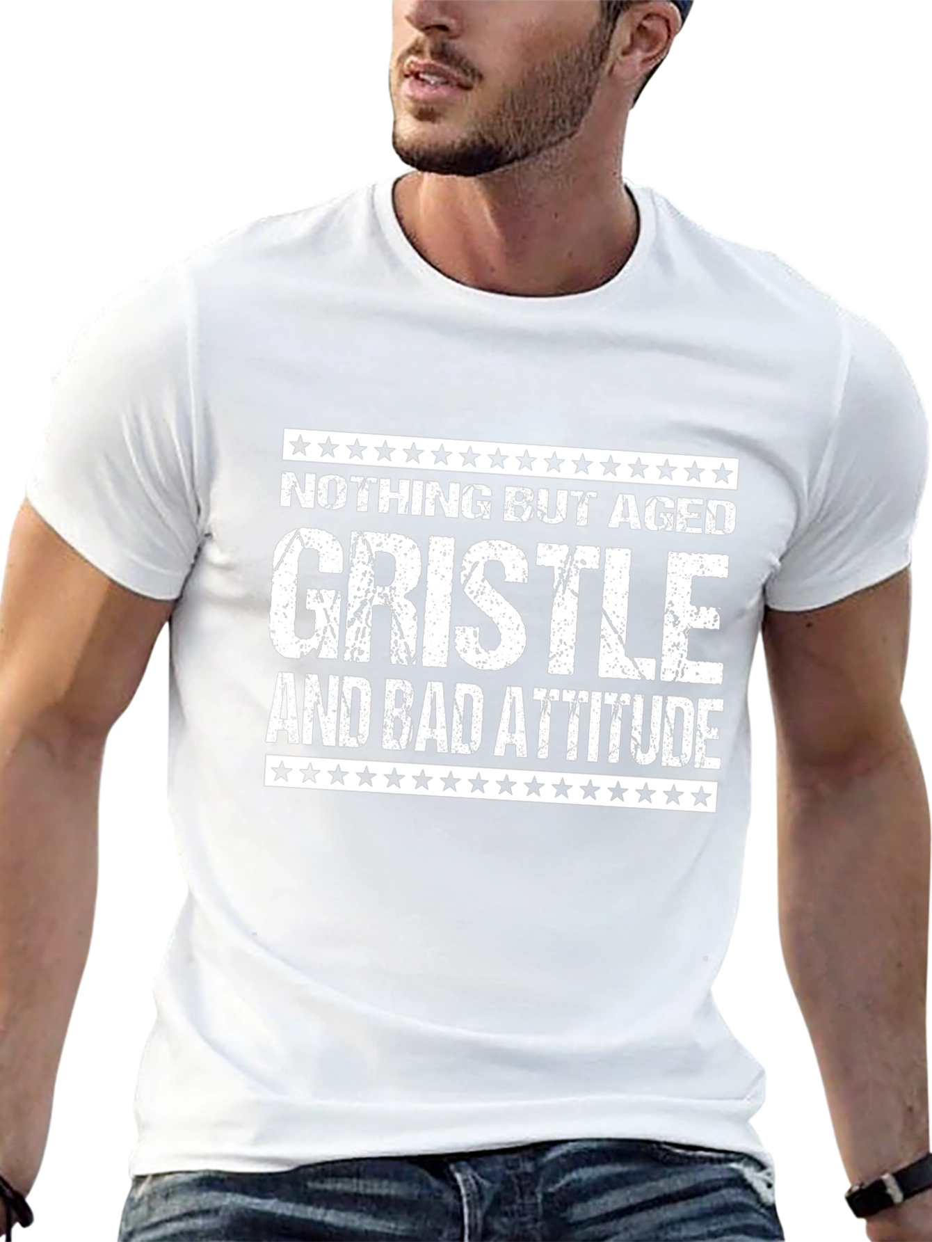 Aged Gristle & Bad Attitude Graphic Tee