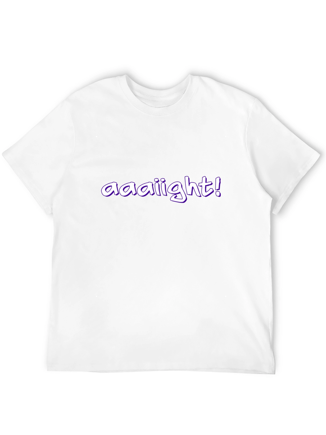 aaaiiight! Graphic Black T-Shirt