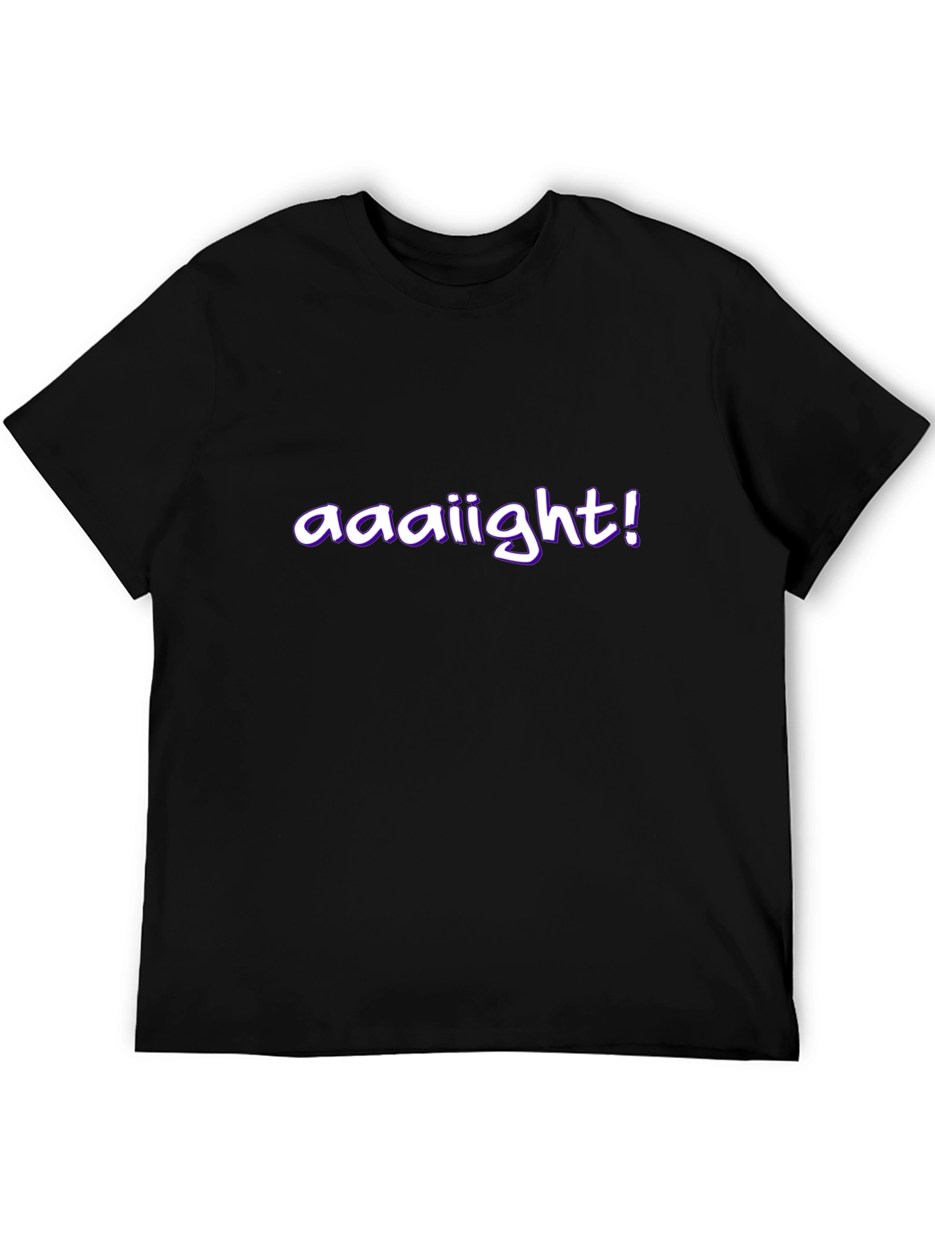 aaaiiight! Graphic Black T-Shirt