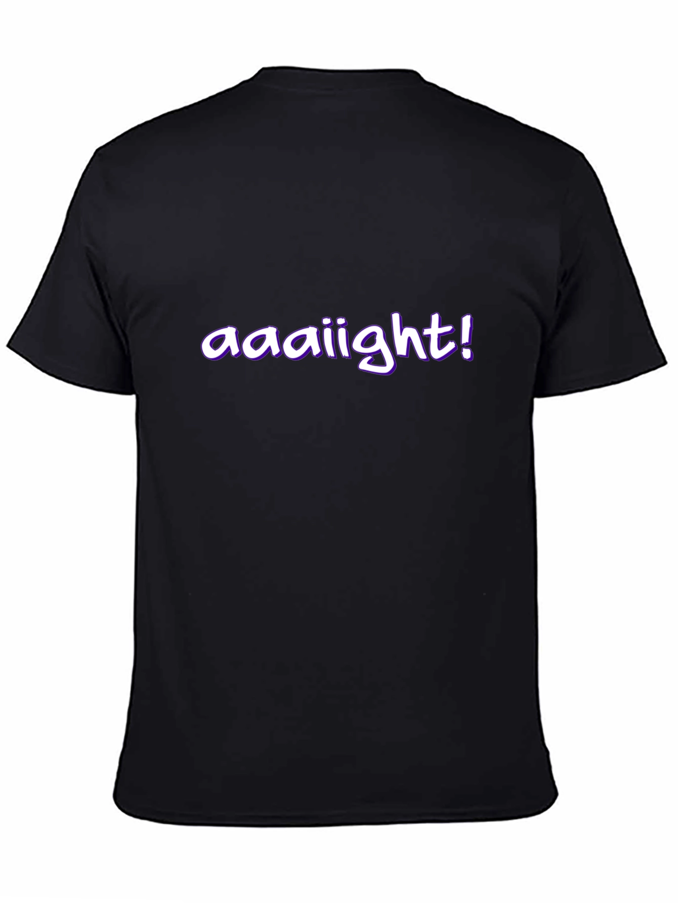 aaaiiight! Graphic Black T-Shirt