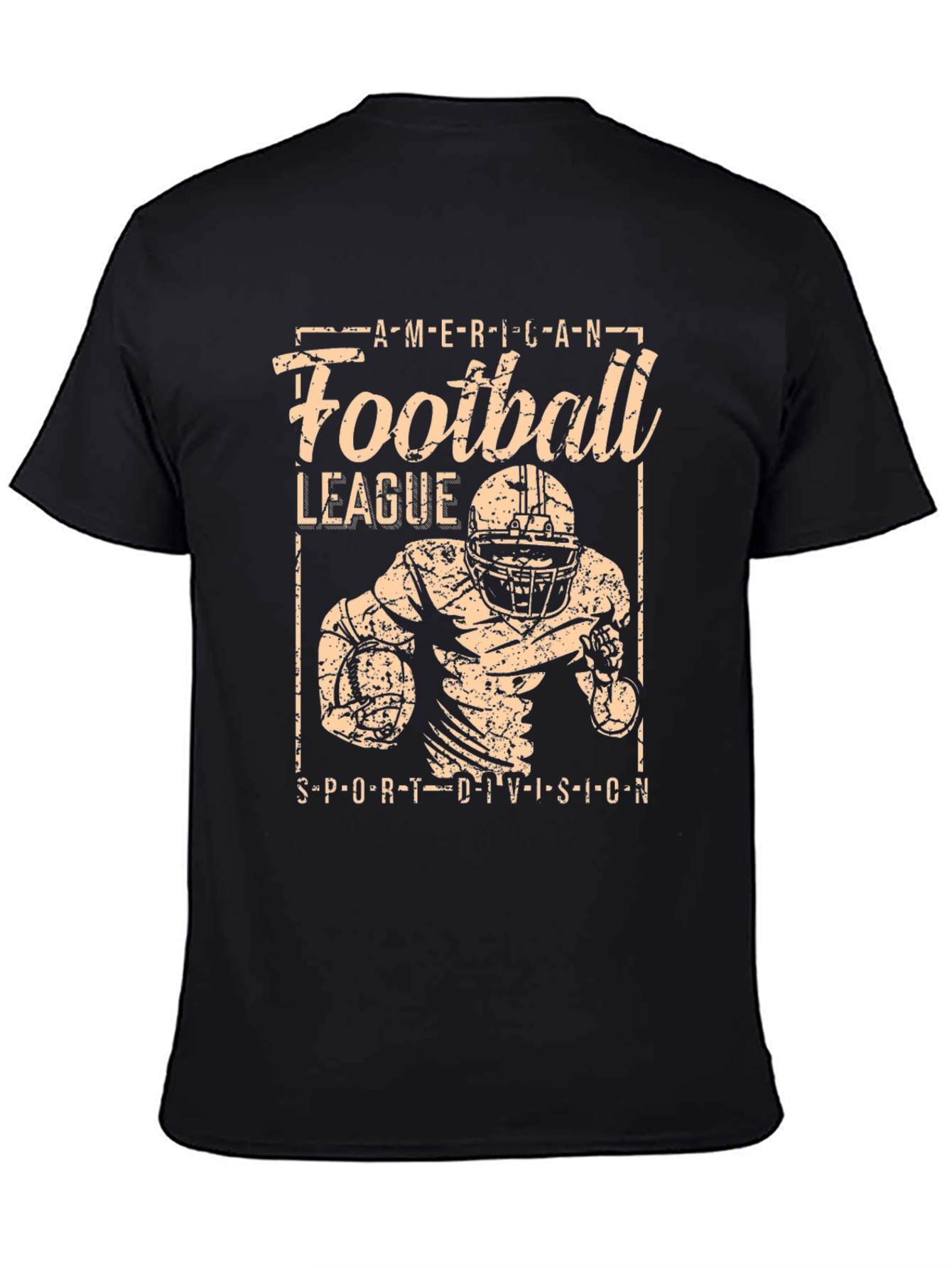 American Football League Black Graphic Tee