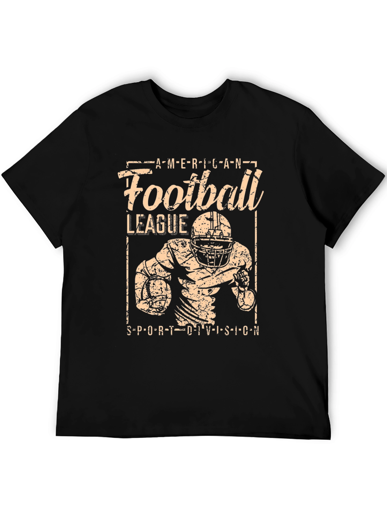American Football League Black Graphic Tee