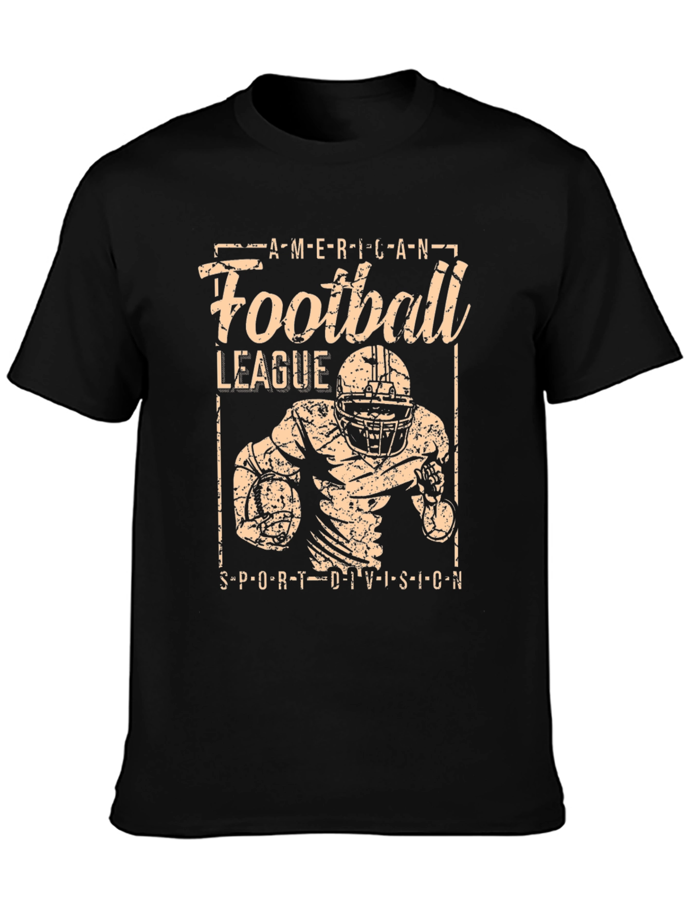 American Football League Black Graphic Tee