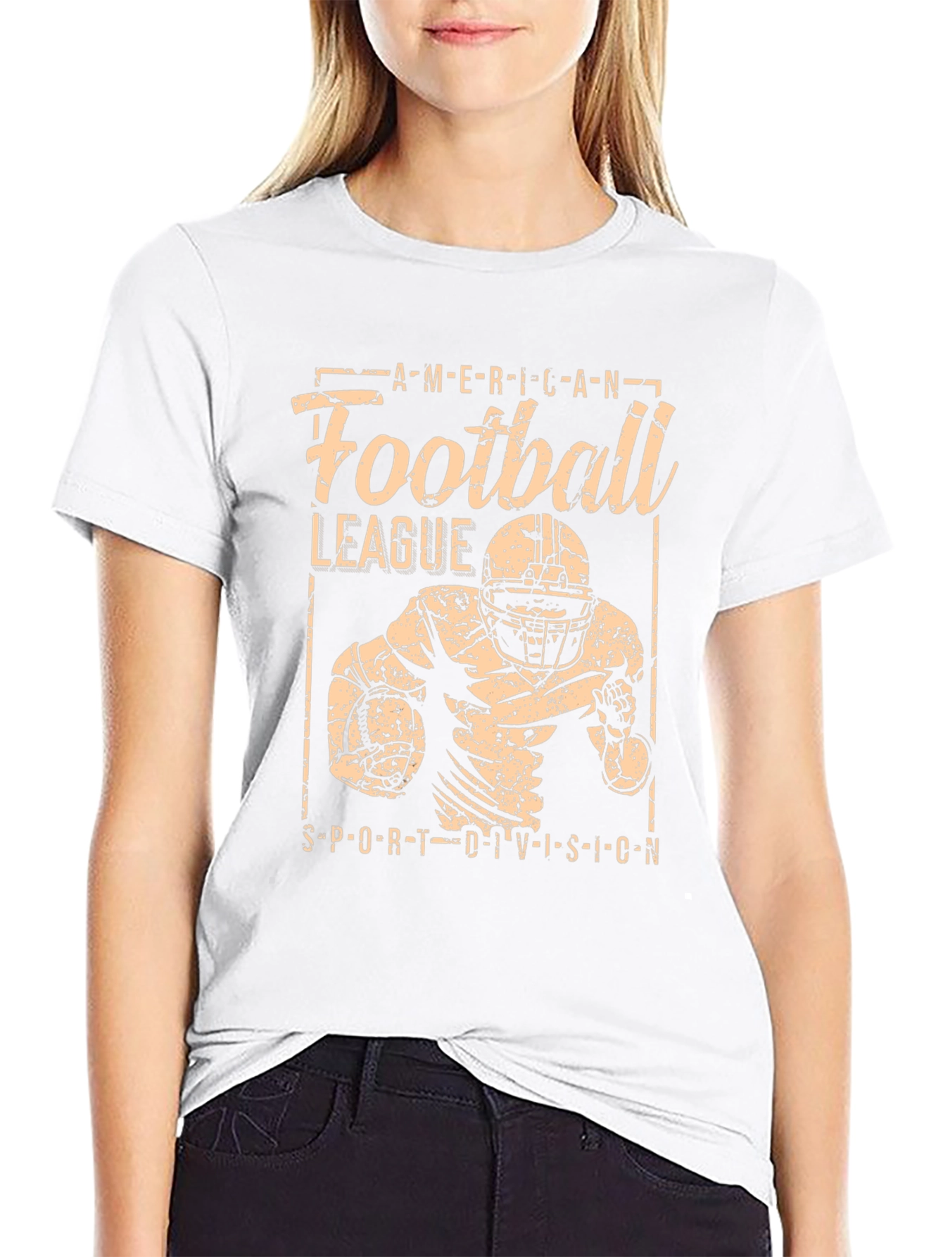 American Football League Black Graphic Tee
