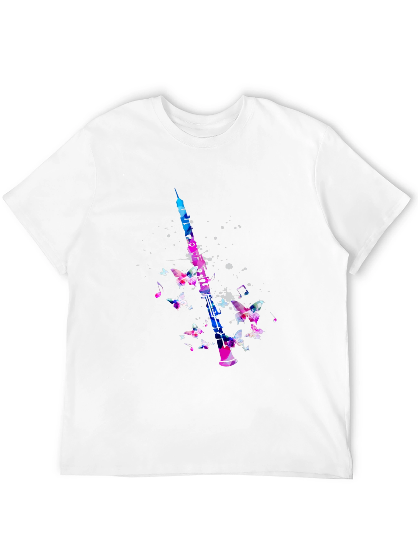 Butterfly Clarinet Black T-Shirt