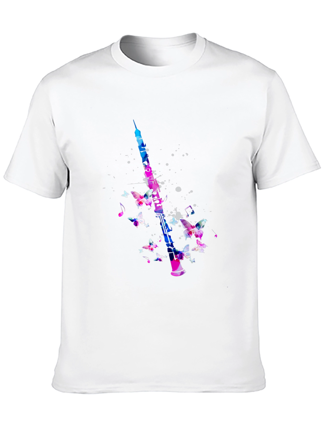 Butterfly Clarinet Black T-Shirt