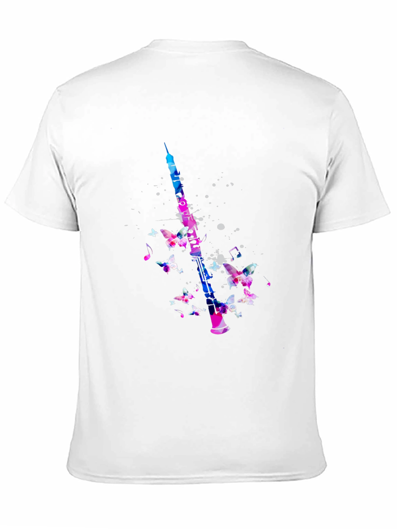 Butterfly Clarinet Black T-Shirt