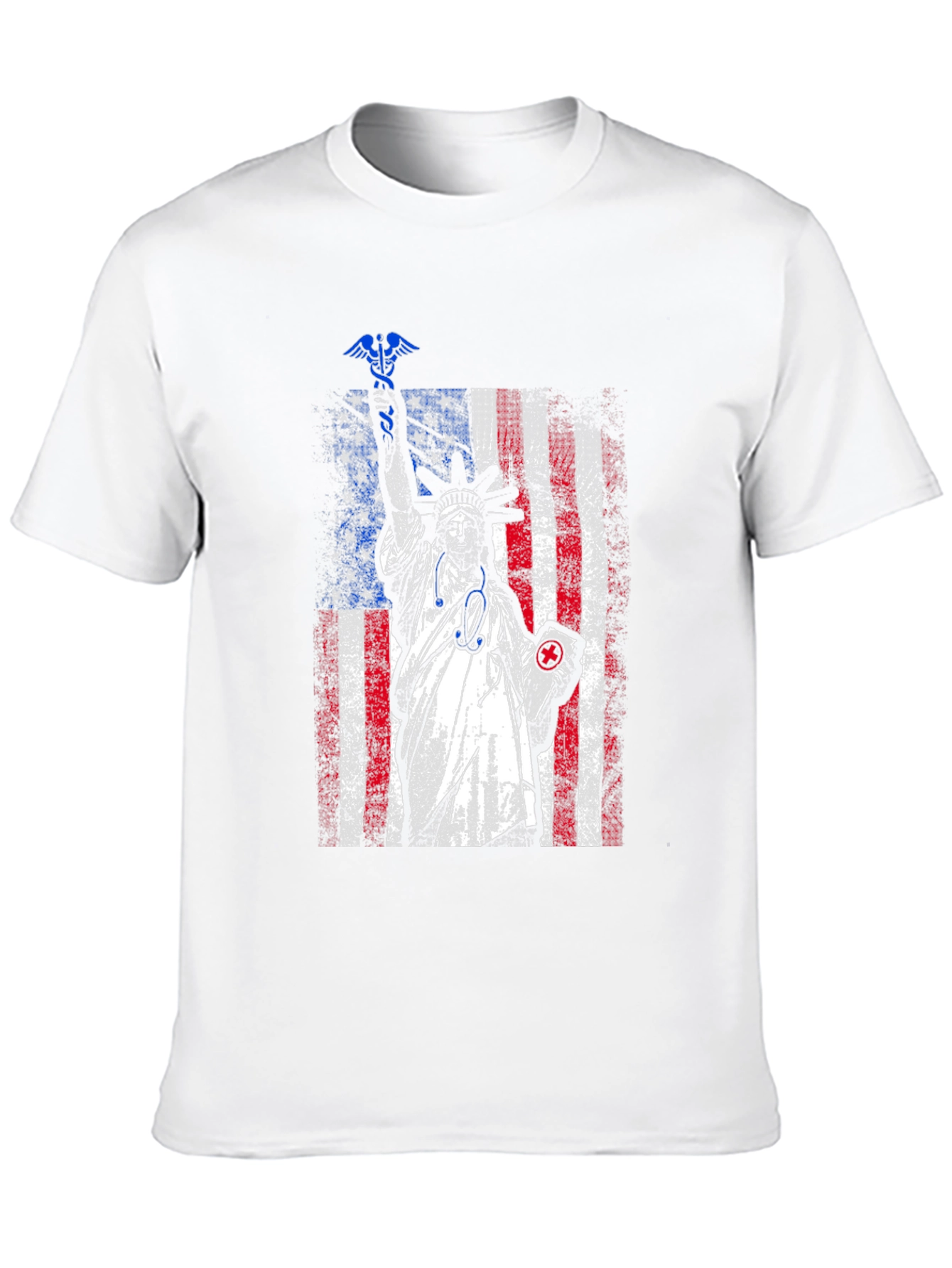Statue of Liberty Nurse T-Shirt - Patriotic Medical Apparel
