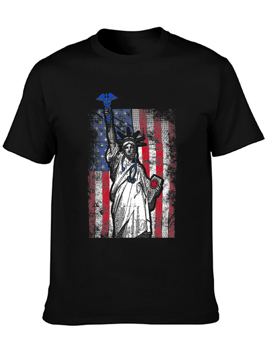 Statue of Liberty Nurse T-Shirt - Patriotic Medical Apparel