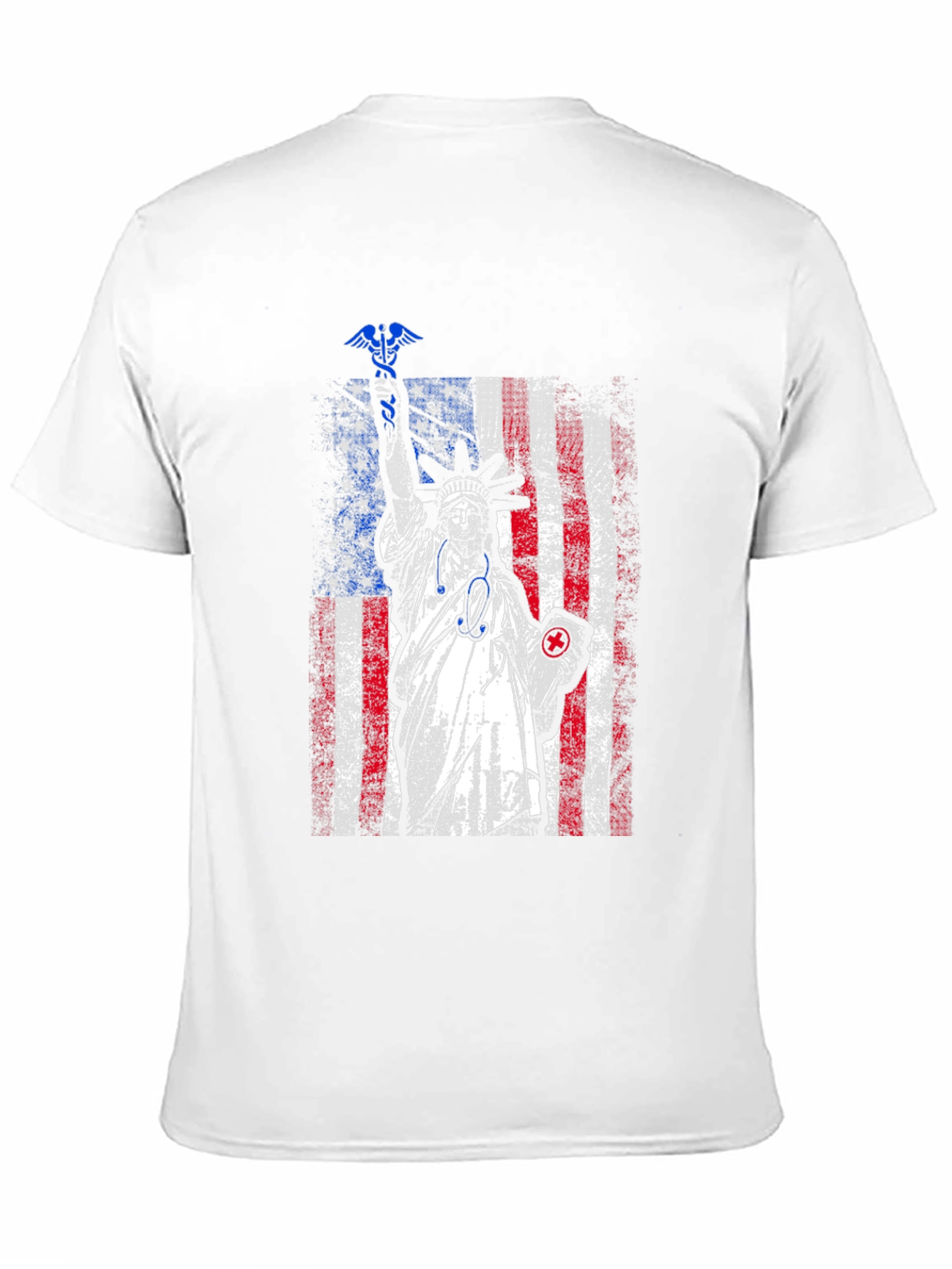 Statue of Liberty Nurse T-Shirt - Patriotic Medical Apparel