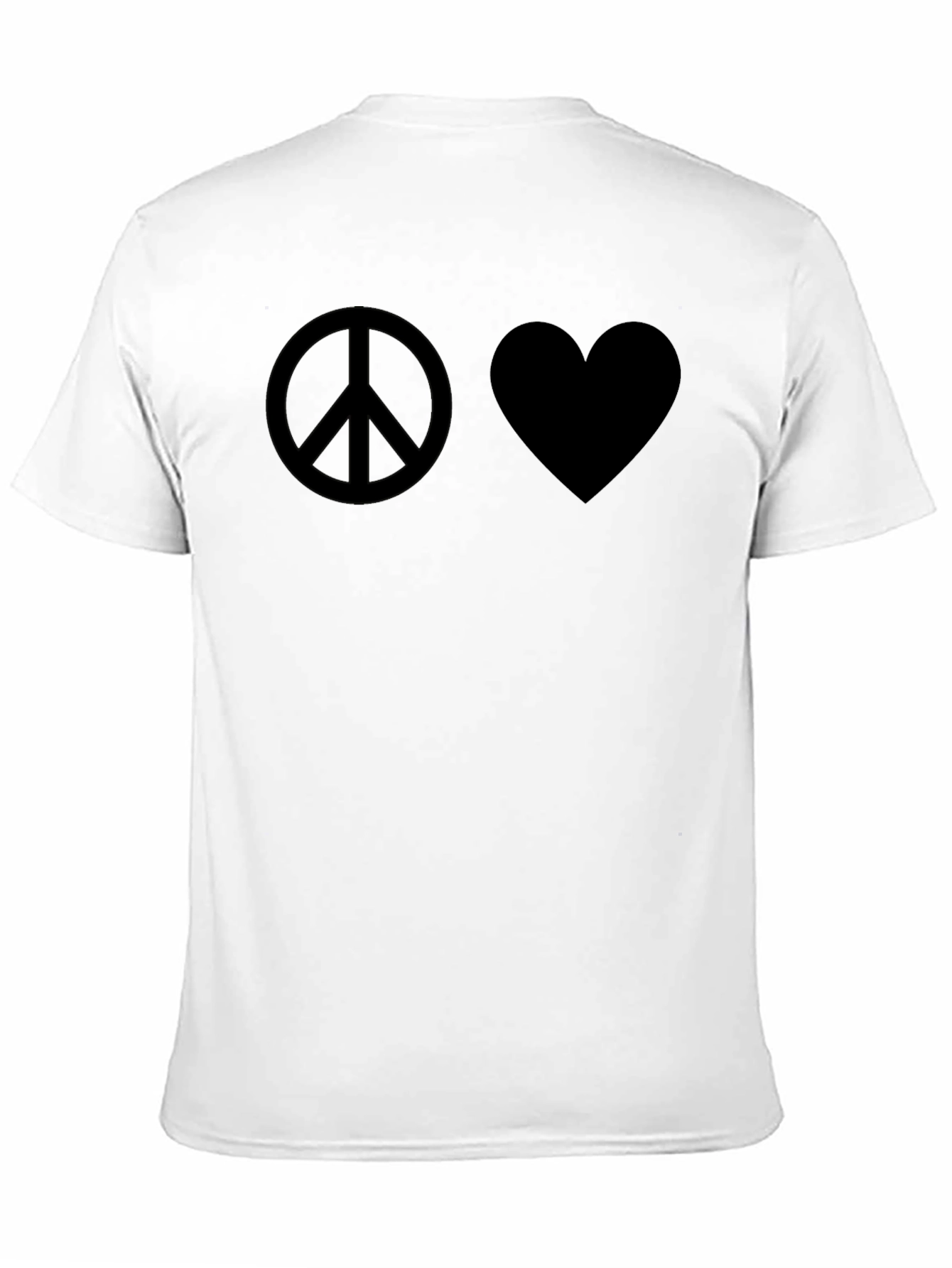Peace & Love Black Graphic Tee