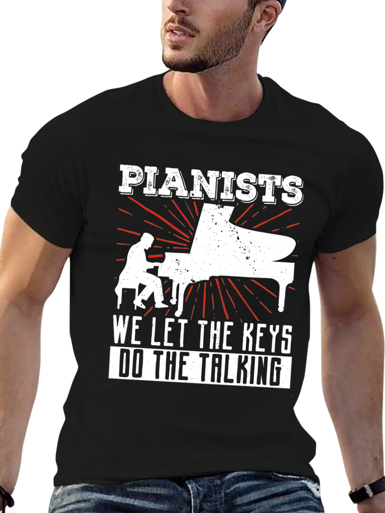 Pianist T-Shirt - Let the Keys Do The Talking
