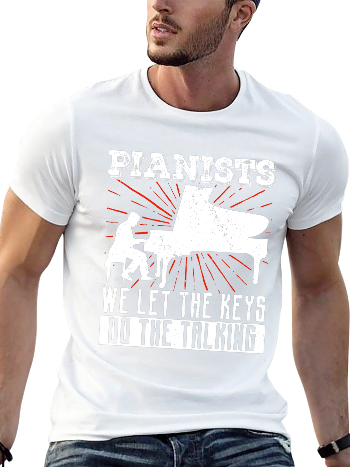 Pianist T-Shirt - Let the Keys Do The Talking