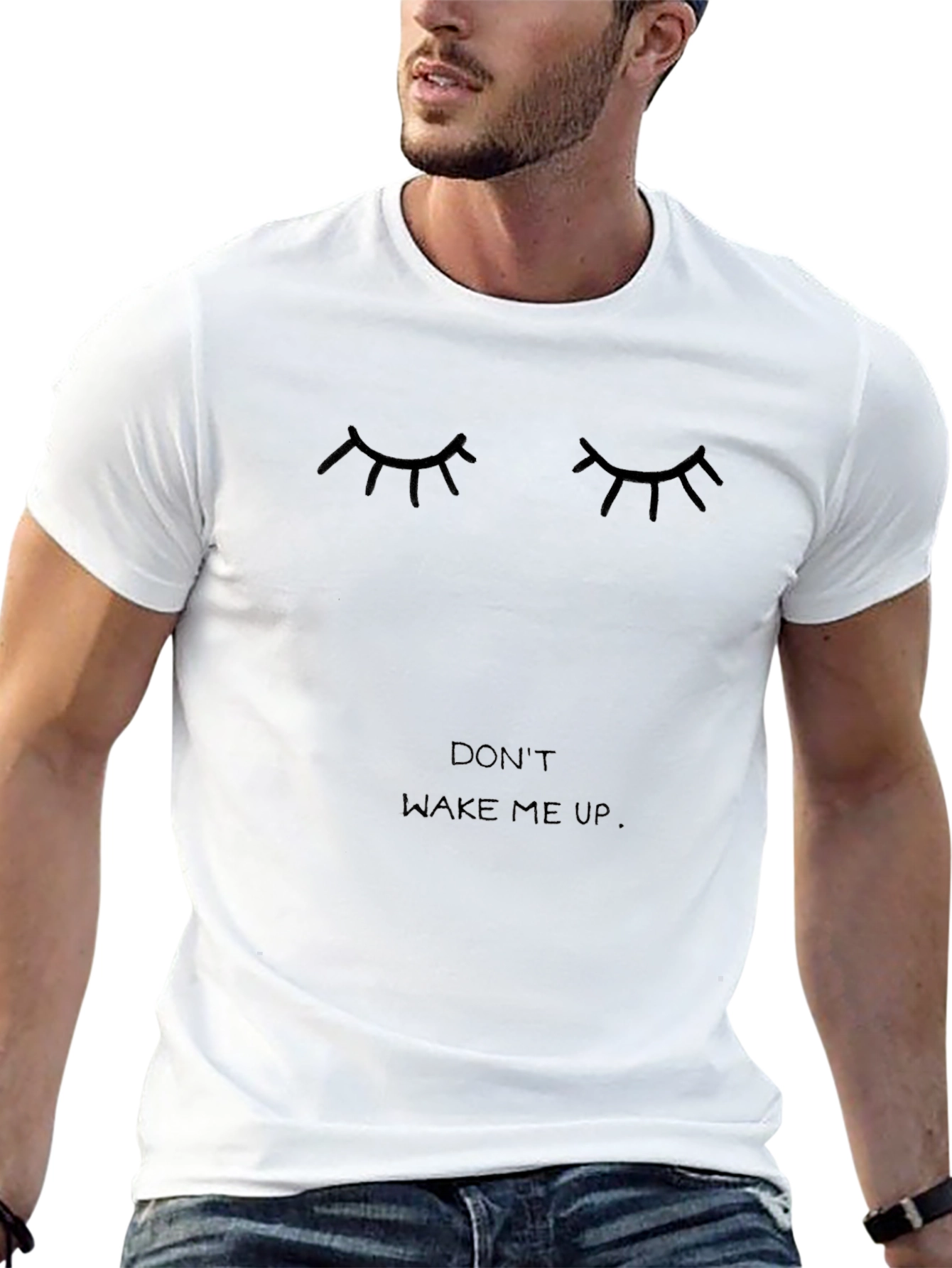 Dont Wake Me Up Black Graphic Tee