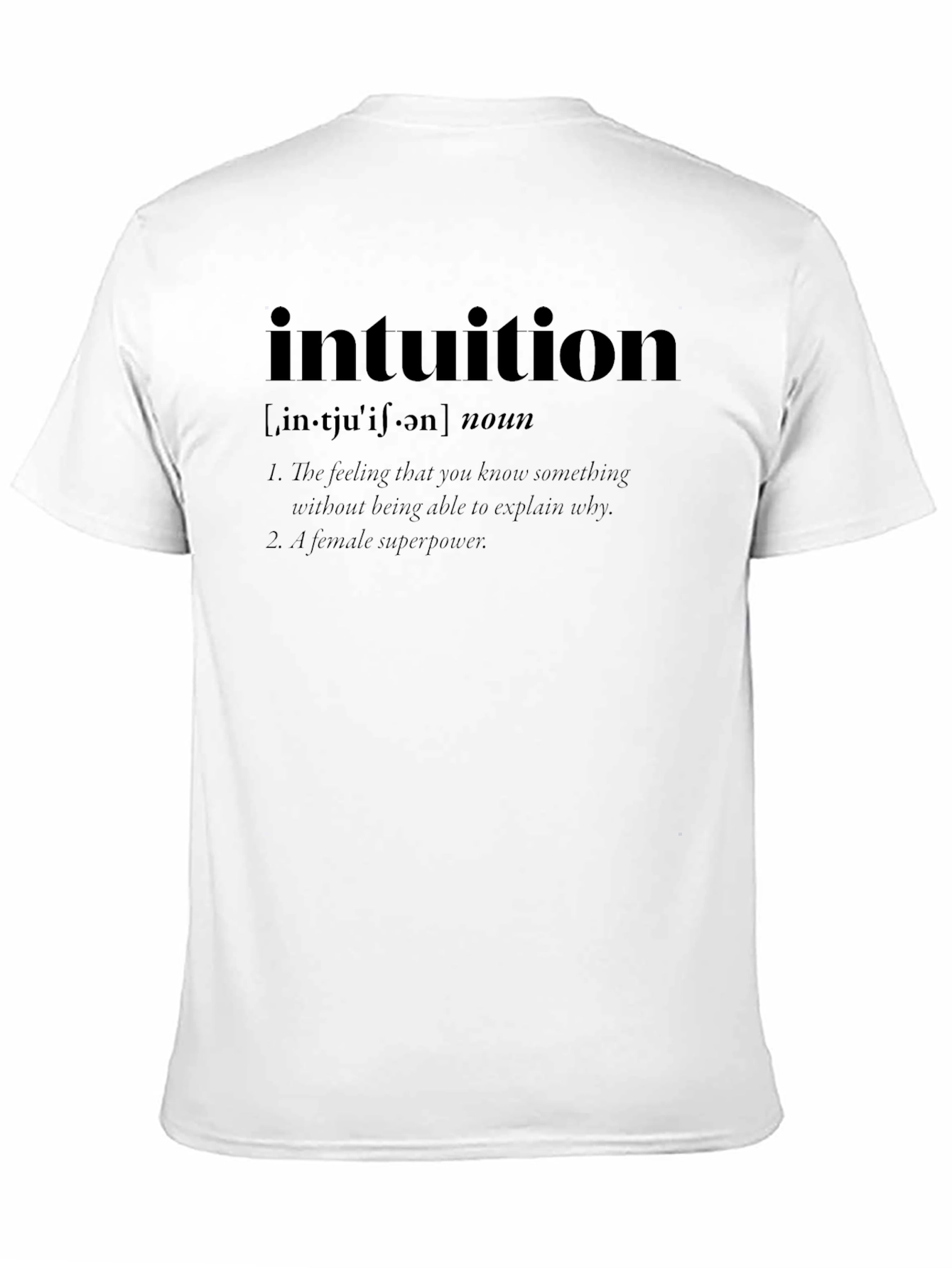 Intuition Definition Black T-Shirt