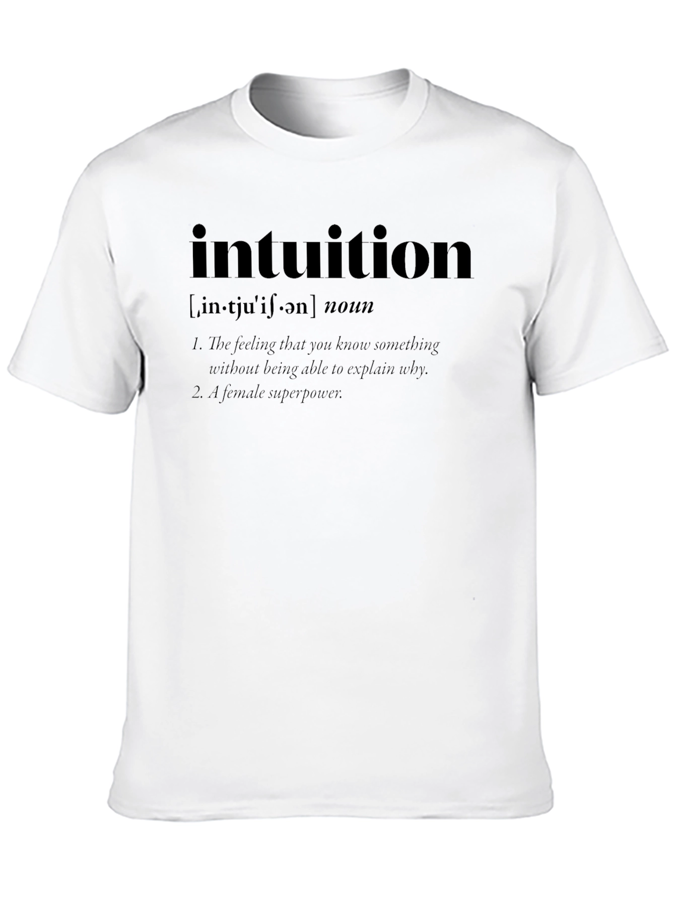 Intuition Definition Black T-Shirt