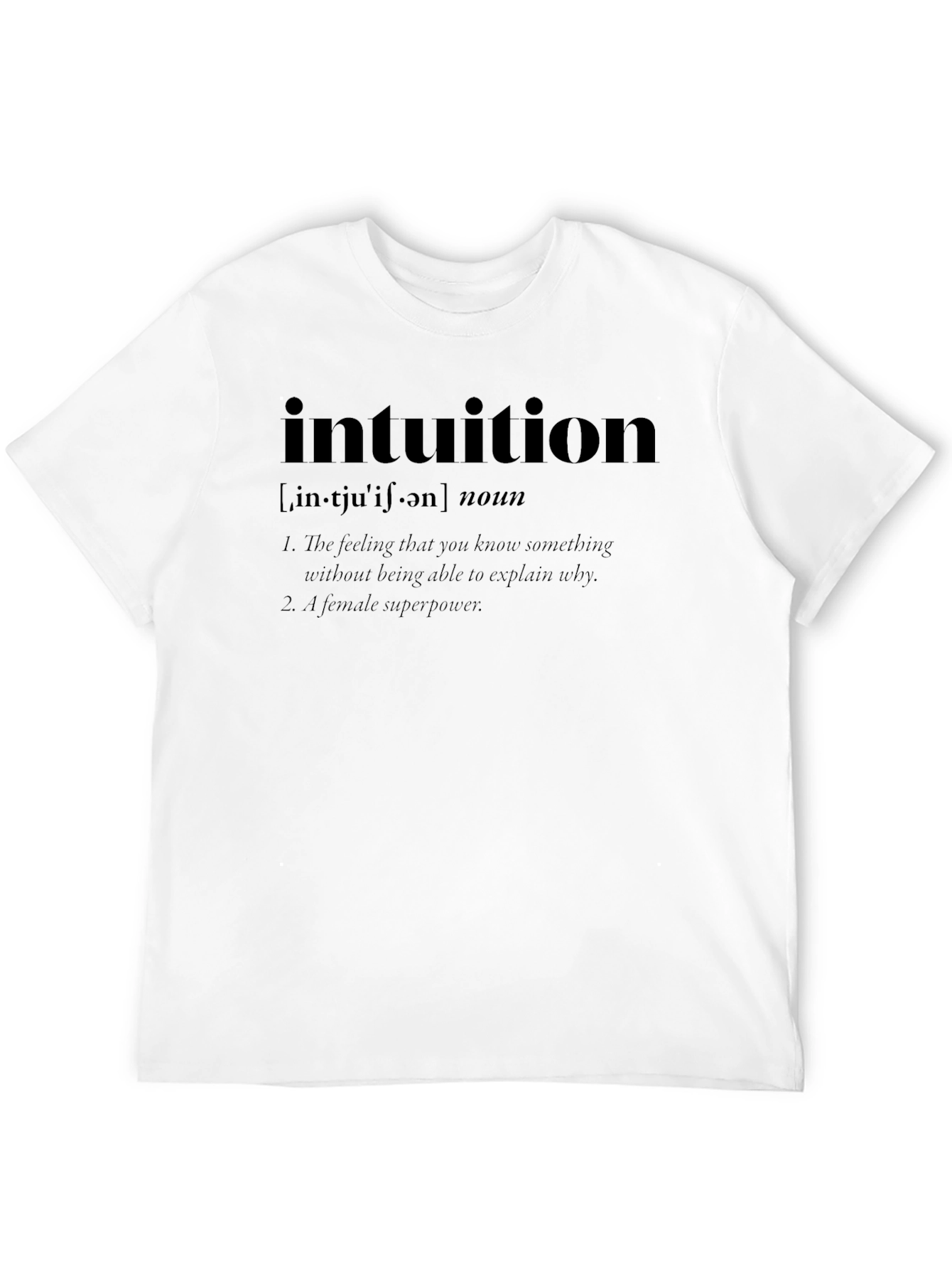 Intuition Definition Black T-Shirt
