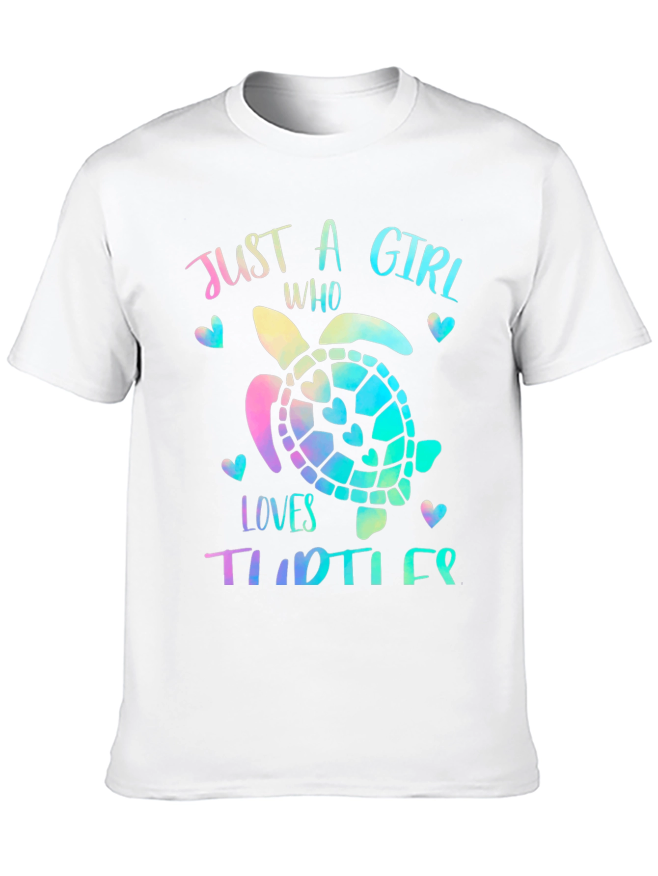 Girls Turtle Lover T-Shirt - Cute Sea Turtle Design