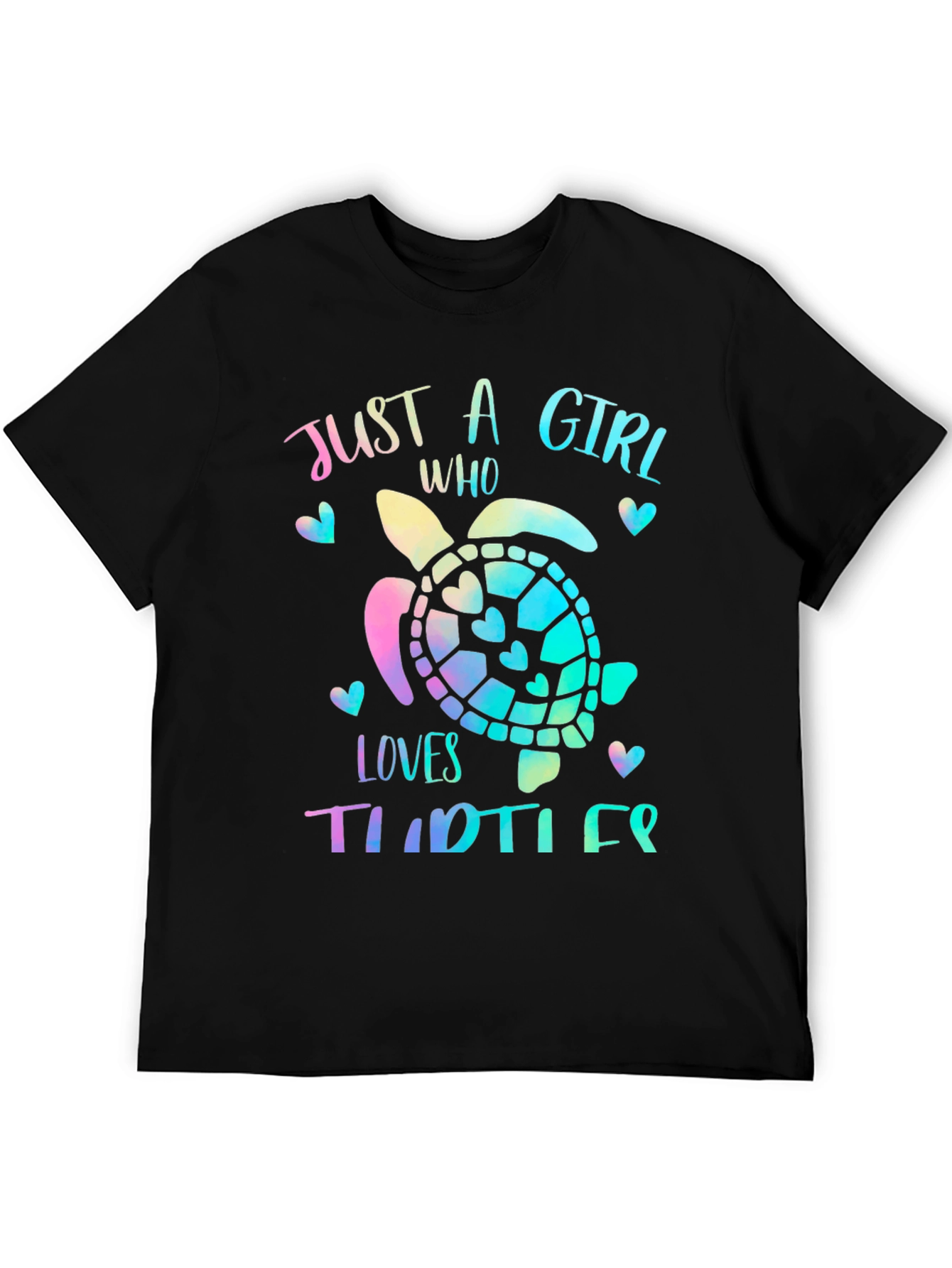 Girls Turtle Lover T-Shirt - Cute Sea Turtle Design