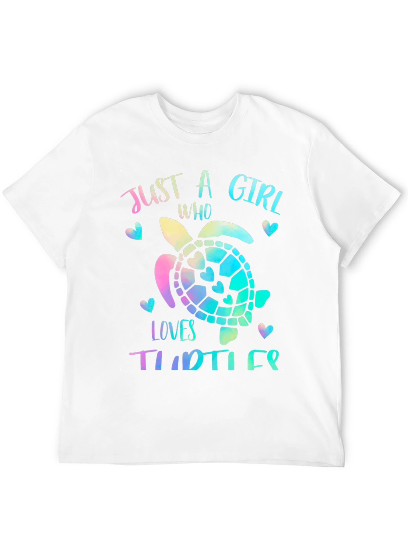 Girls Turtle Lover T-Shirt - Cute Sea Turtle Design