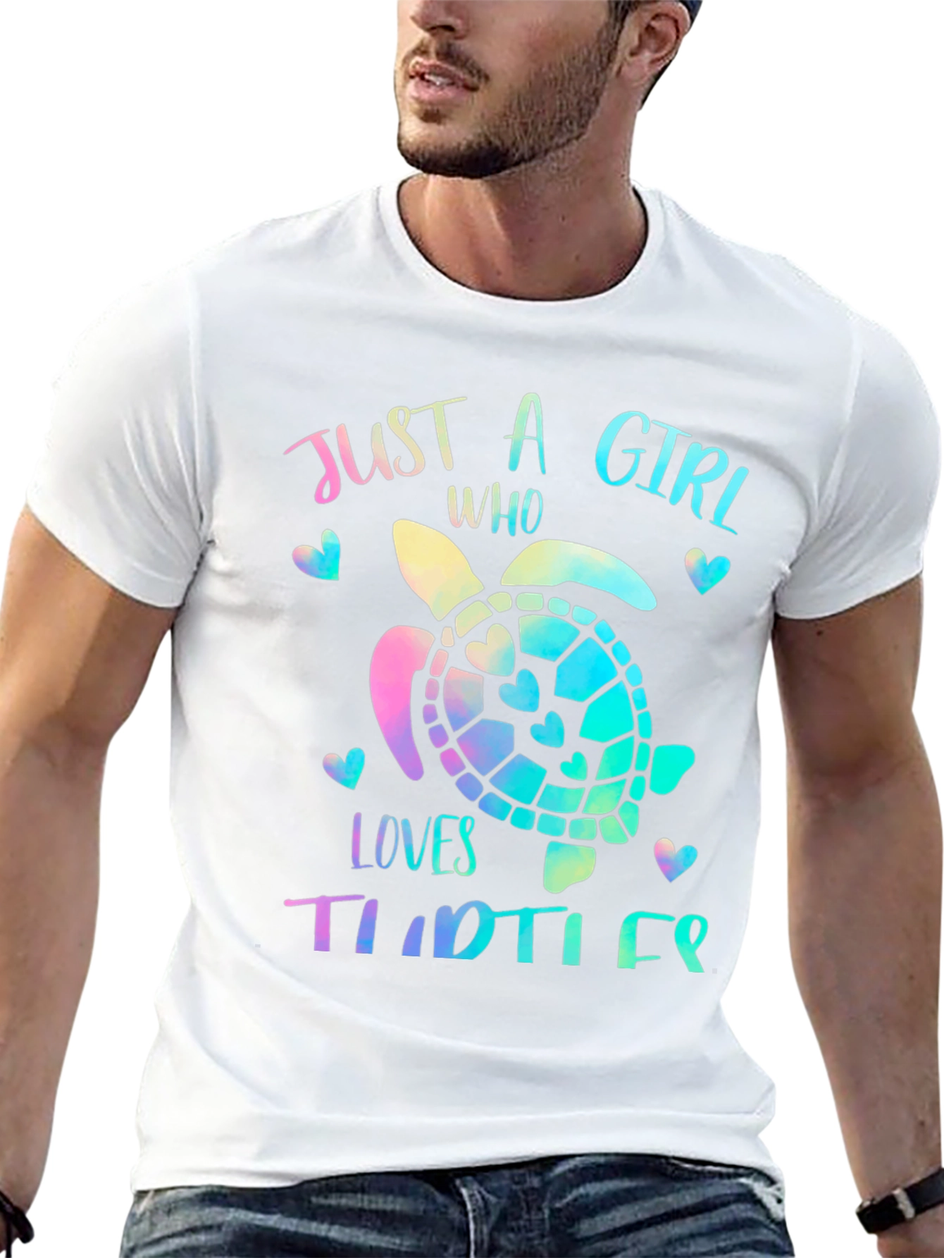 Girls Turtle Lover T-Shirt - Cute Sea Turtle Design